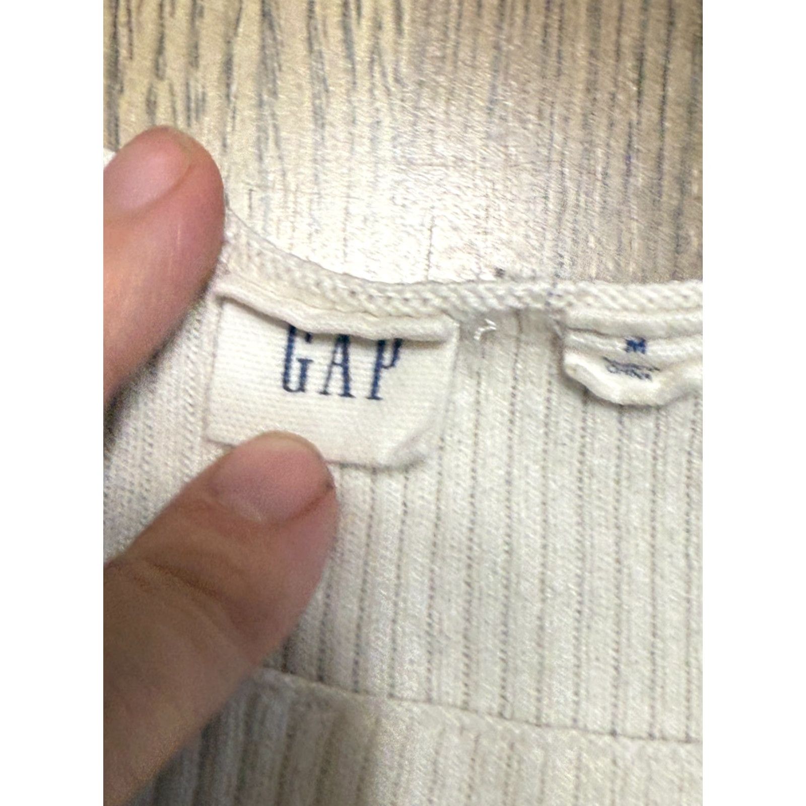 Gap GAP Shirt Women's Size Medium White Black Striped Long Sleeve Size M / US 6-8 / IT 42-44 - 5 Thumbnail