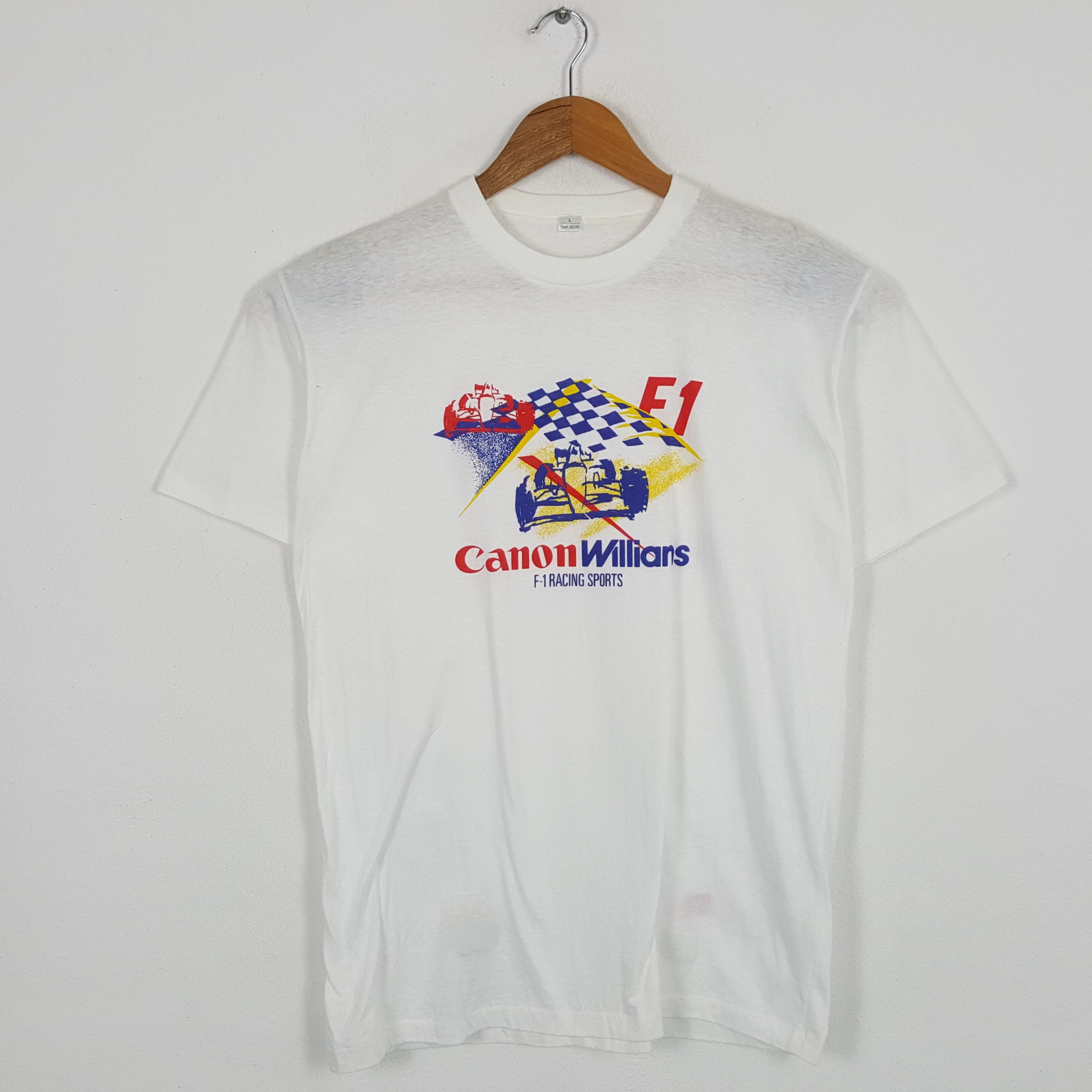 Canon × Vintage Vintage CANON WILLIAMS F1 Racing Team Tshirts Size US L / EU 52-54 / 3 - 1 Thumbnail