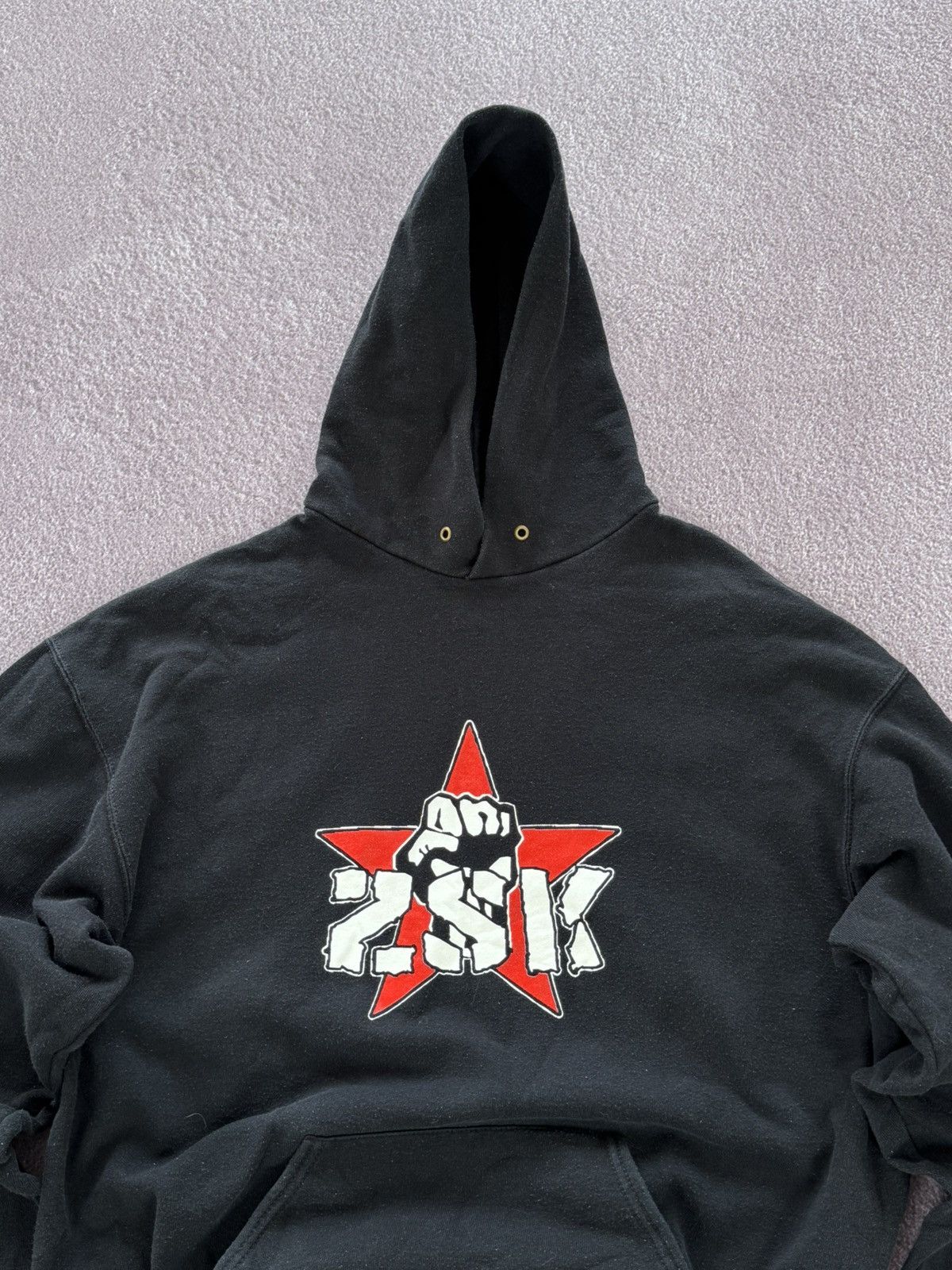 Vintage Vintage ZSK “Fuck Racizm” Faded Grunge Band Hooodie Size US XL / EU 56 / 4 - 3 Thumbnail