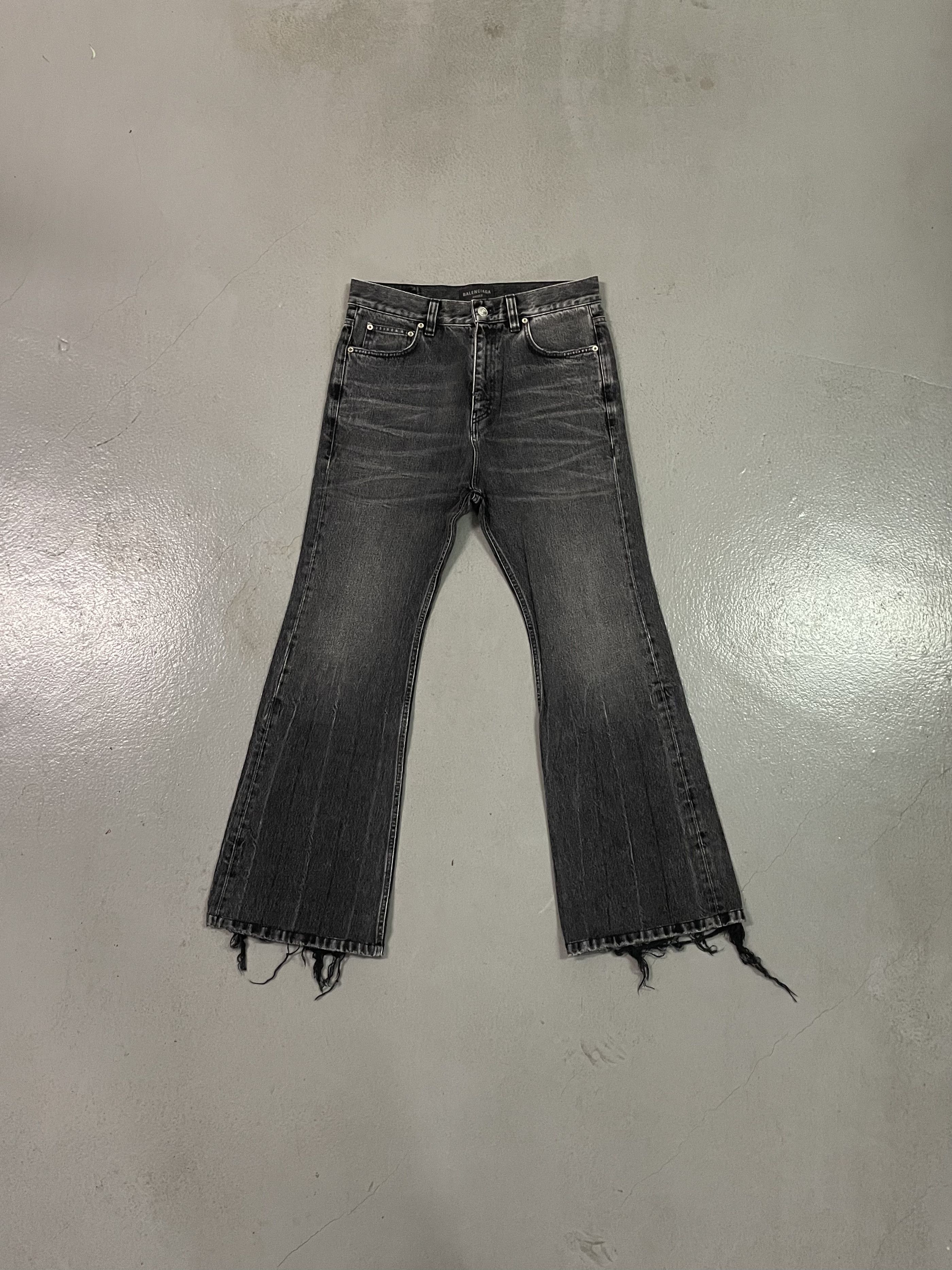 Balenciaga FW22 Lost Tape Flared Jeans