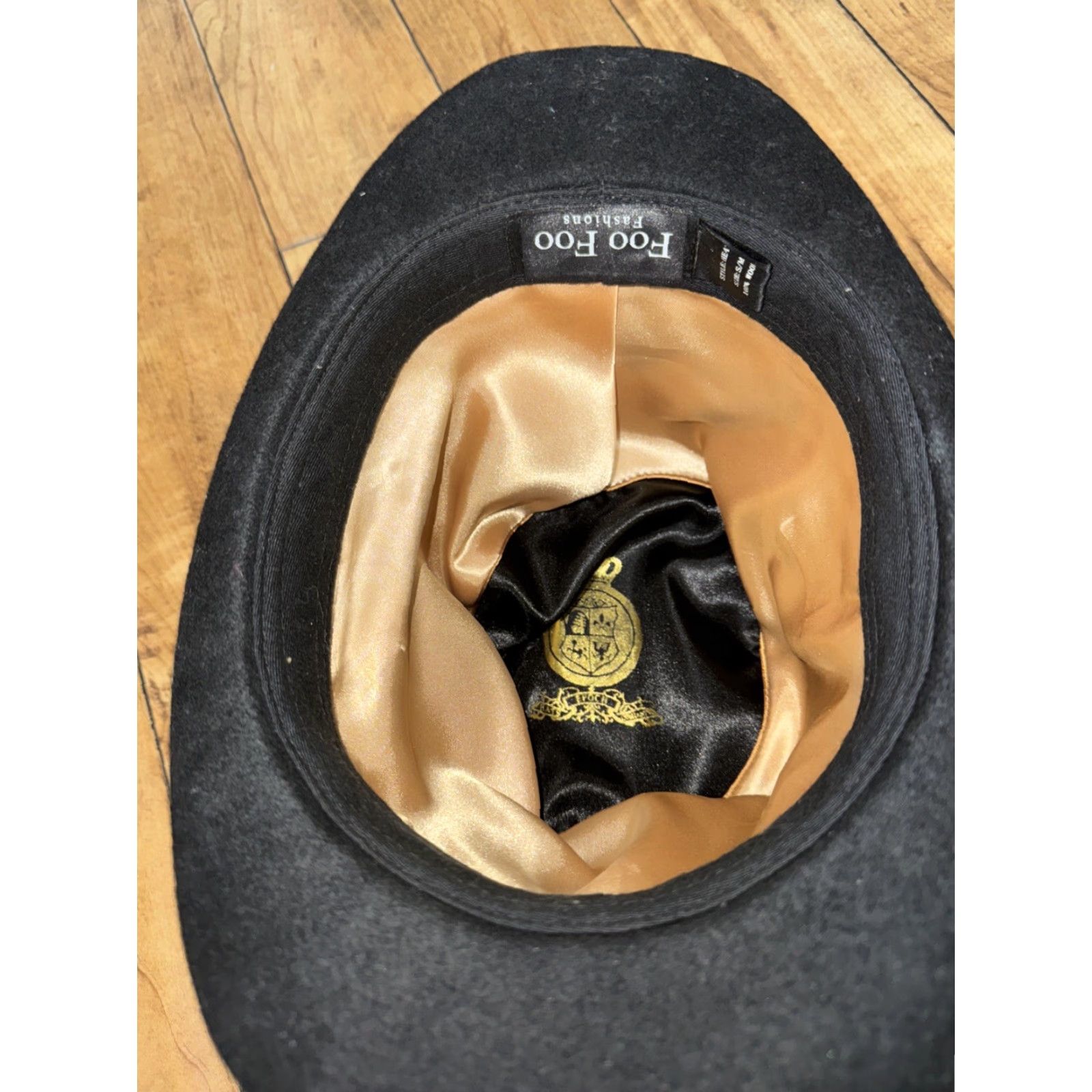 Vintage VINTAGE Foo Foo Fashion Top Hat Mens S/M Black Gothic Steampunk Western Biker 80s 90s Wool Size US M / EU 48-50 / 2 - 6 Thumbnail