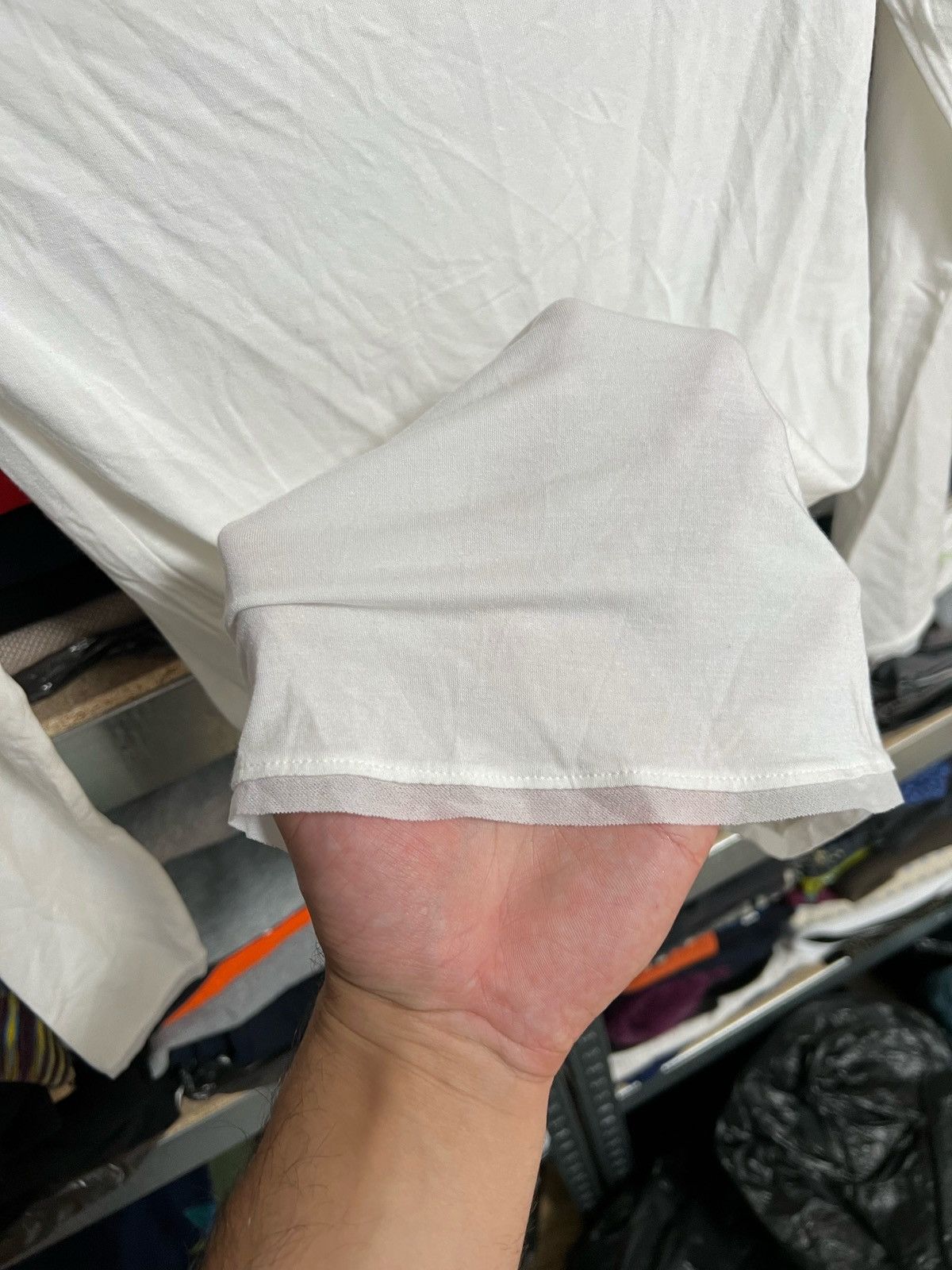 Designer × Sarah Pacini Sarah Pacini White Stretch Modal Long Sleeve Blouse Shirt Size XS / US 0-2 / IT 36-38 - 6 Thumbnail