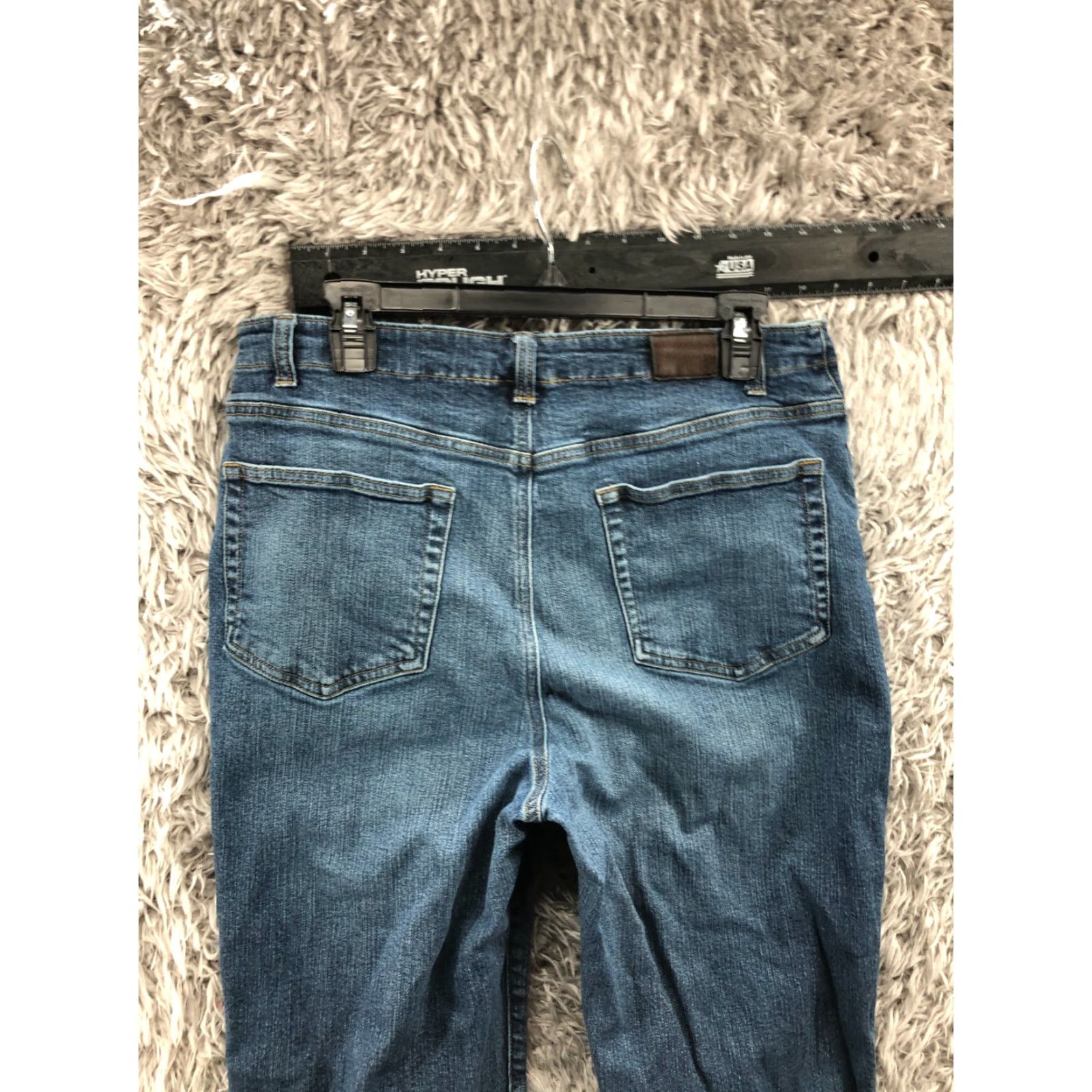 Lands' End Lands' End Jeans Bootcut Size 14 Womens Regular 33" Waist 32" Inseam Medium Wash Blue Denim Size 36" / US 14 / IT 50 - 7 Thumbnail