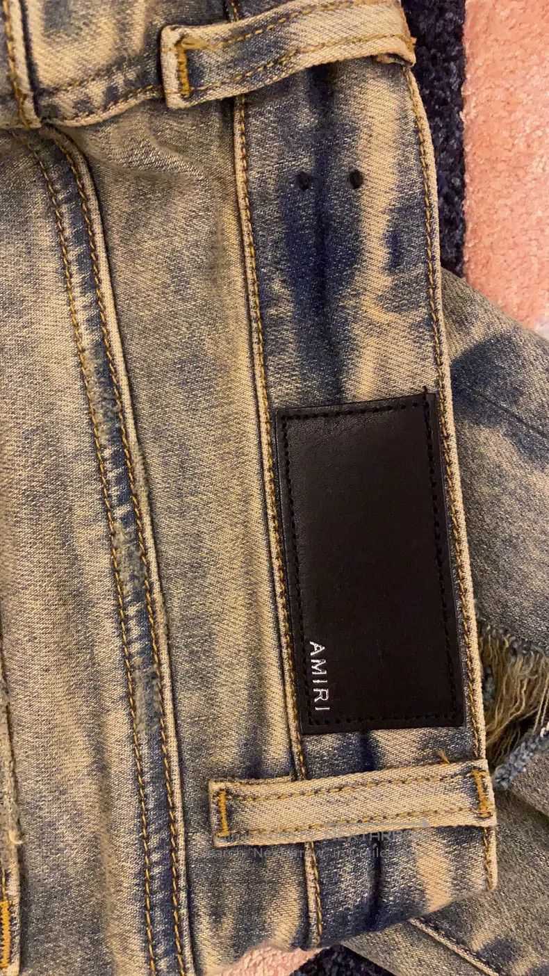 Amiri Amiri Classic Seasonal Embroidered Patchwork Jeans Size US 32 / EU 48 - 5 Thumbnail