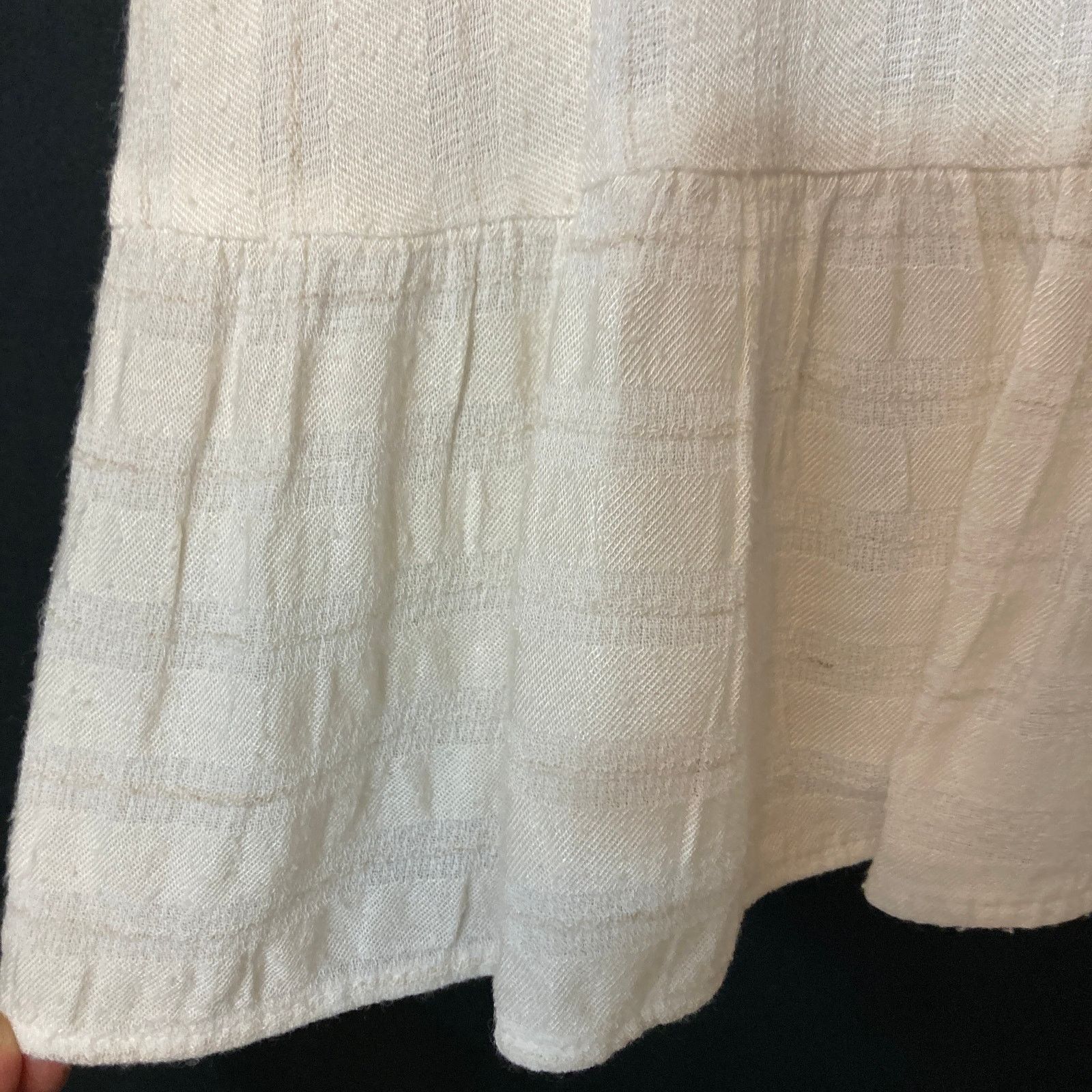 Other Maven West Ivory White Lace Up V-Neck Lightweight Tank Top Size L / US 10 / IT 46 - 8 Thumbnail