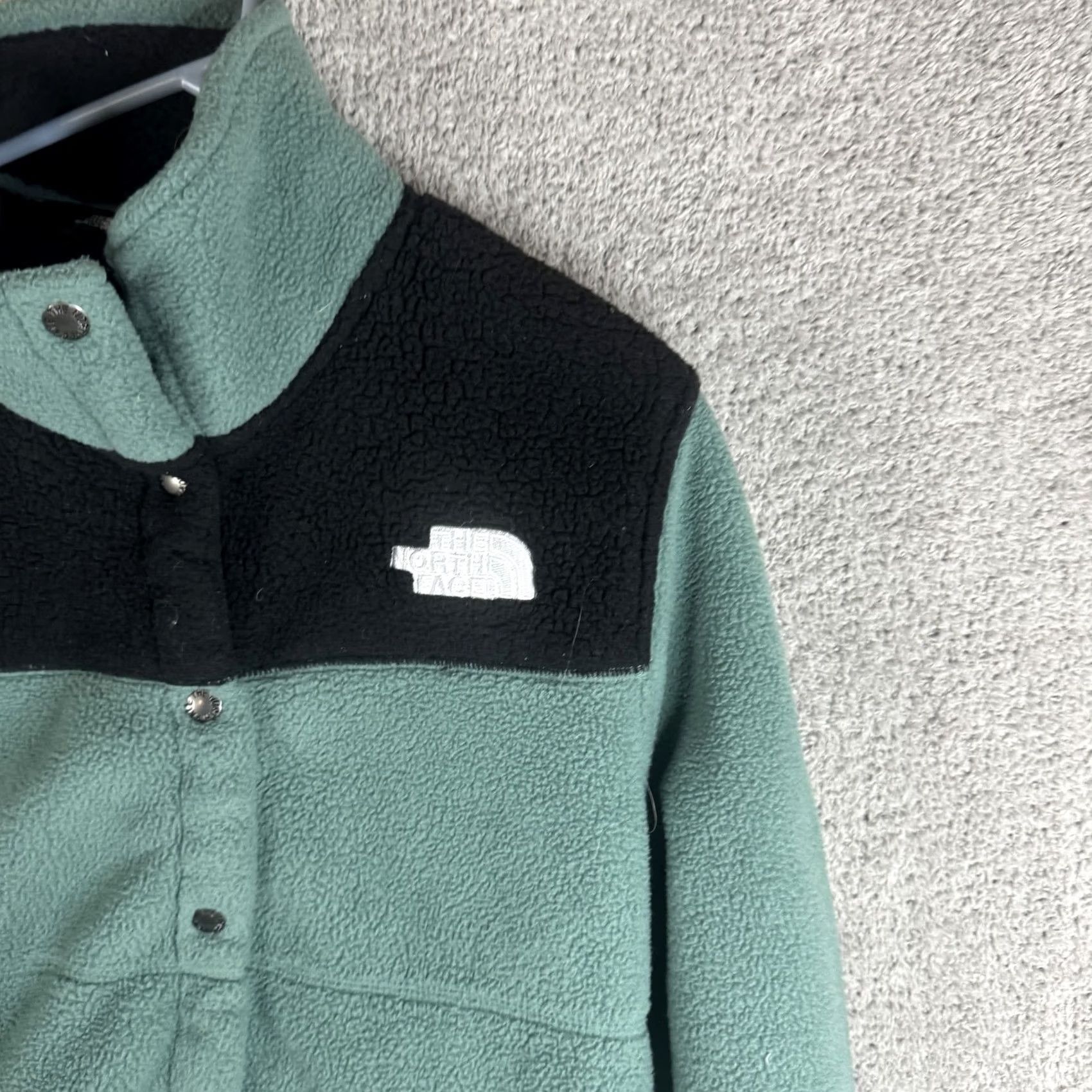 The North Face The North Face Fleece Jacket Womens S Green Snap Front Pockets Outdoor Warm Jacket Size S / US 4 / IT 40 - 4 Thumbnail