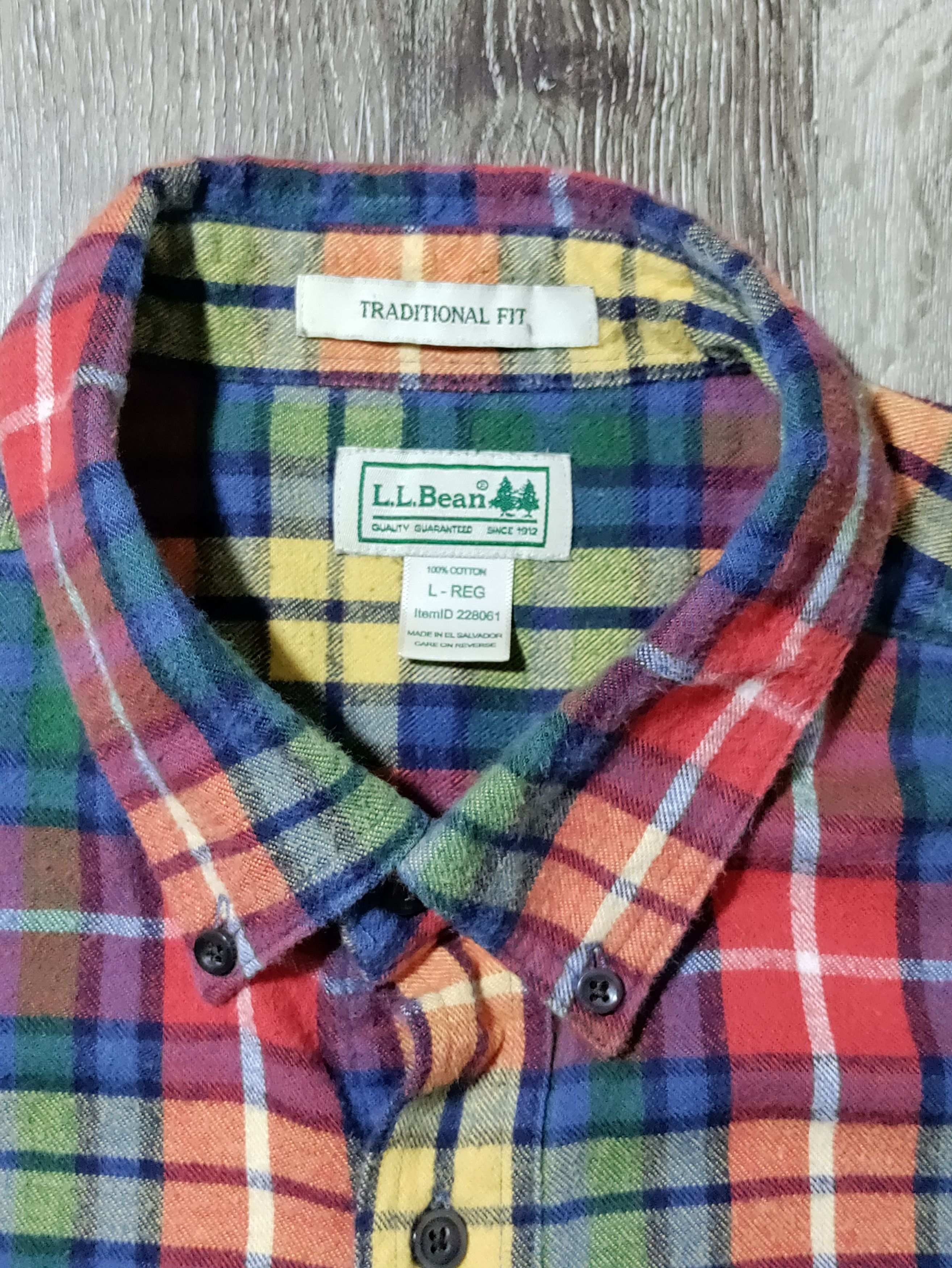 L.L. Bean Vintage L L Bean Mens Flannel Shirt Jacket Size US L / EU 52-54 / 3 - 1 Thumbnail