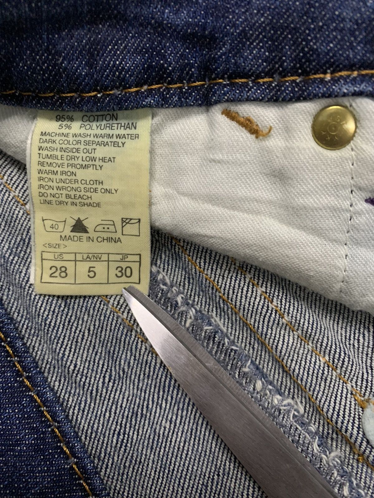 Hysteric Glamour Vintage Japanese Brand Bad Girl Style Mud Wash Flare Jeans Size 28" / US 6 / IT 42 - 16 Thumbnail