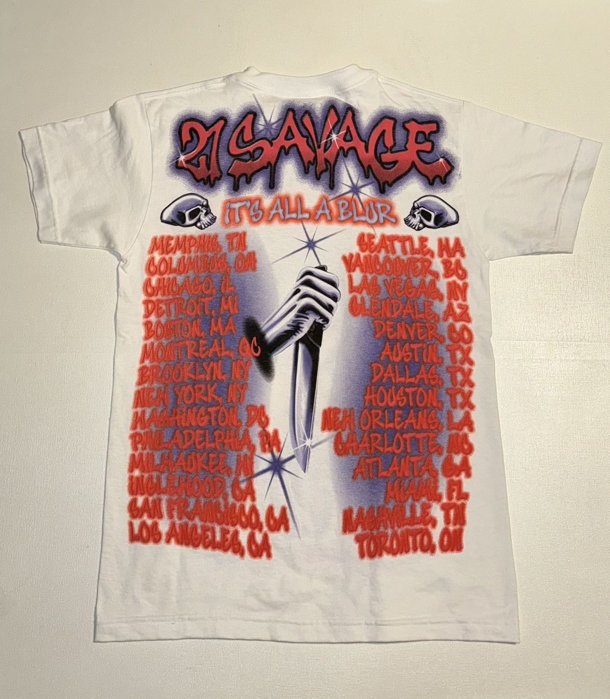 21 Savage and Drake Tour Shirt - It’s All a Blur