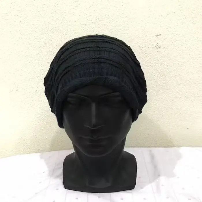 Japanese Brand Japanese Brand Plain Knit Beanie Hat Size ONE SIZE - 3 Thumbnail