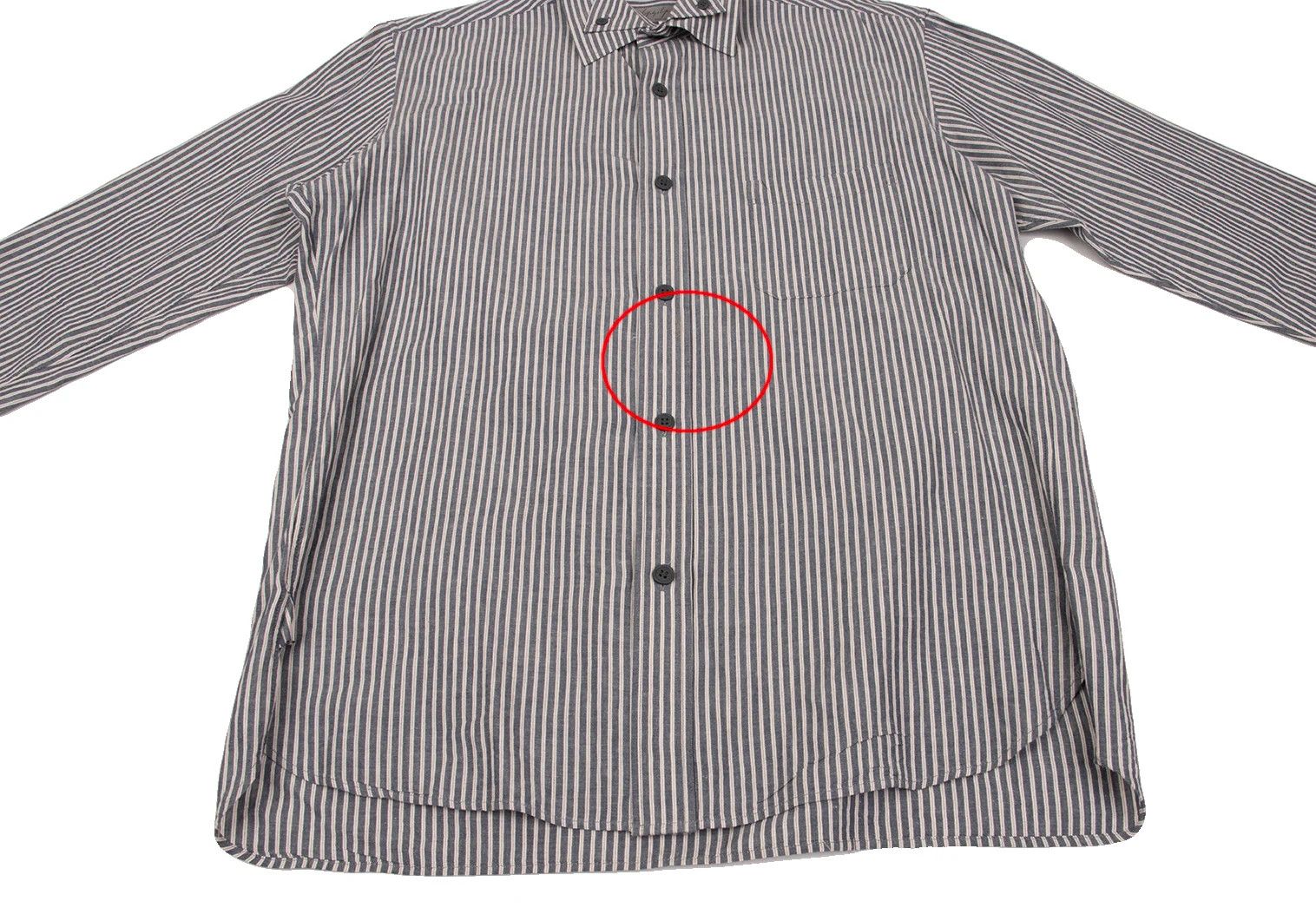 Yohji Yamamoto Yohji Yamamoto Cotton Linen Stripe Shirt Size US M / EU 48-50 / 2 - 11 Thumbnail