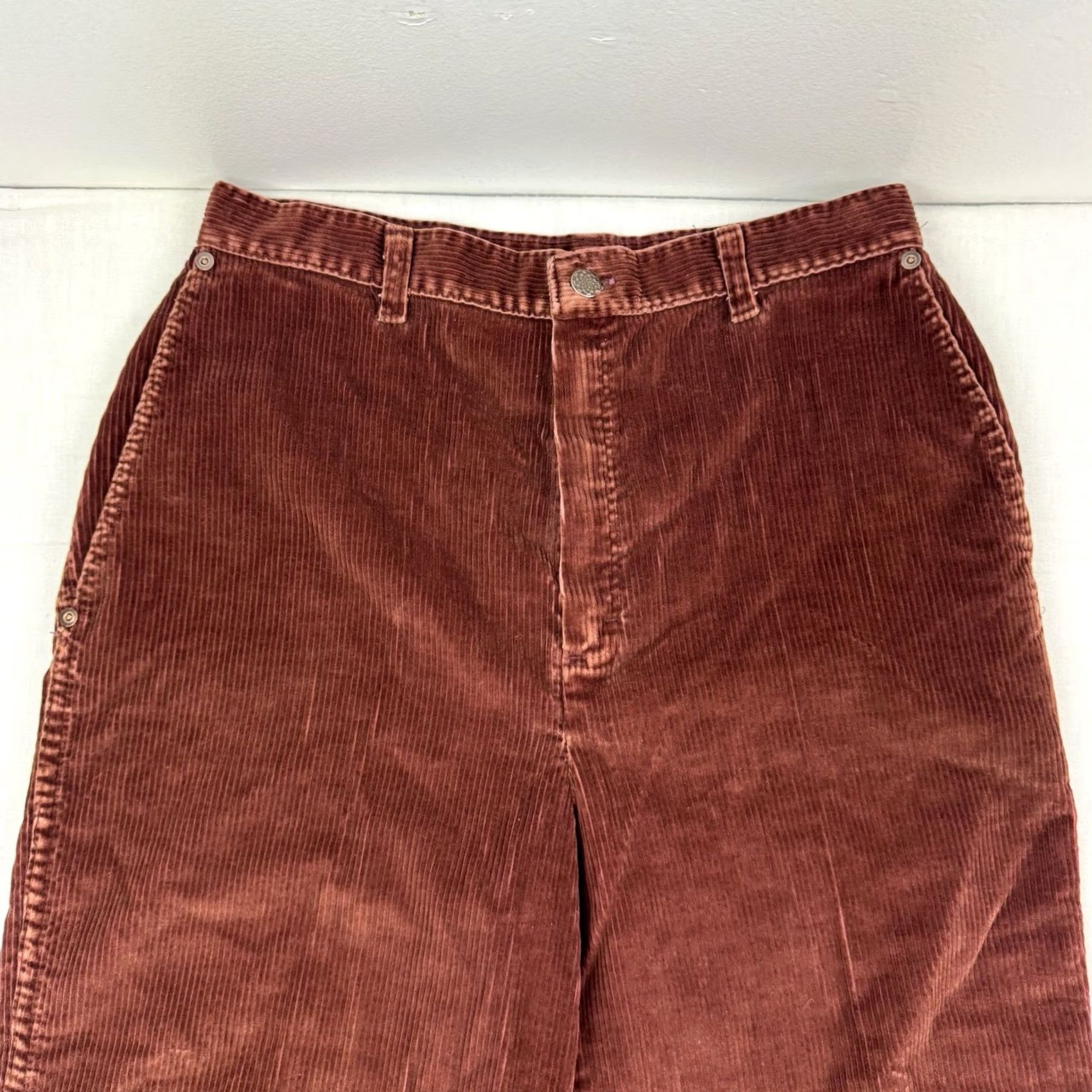 Sears VINTAGE Sears Jr Bazaar Corduroy Pants Womens 28x27 High Waist Hippie 70s 60s Pants Size 28" / US 6 / IT 42 - 4 Thumbnail