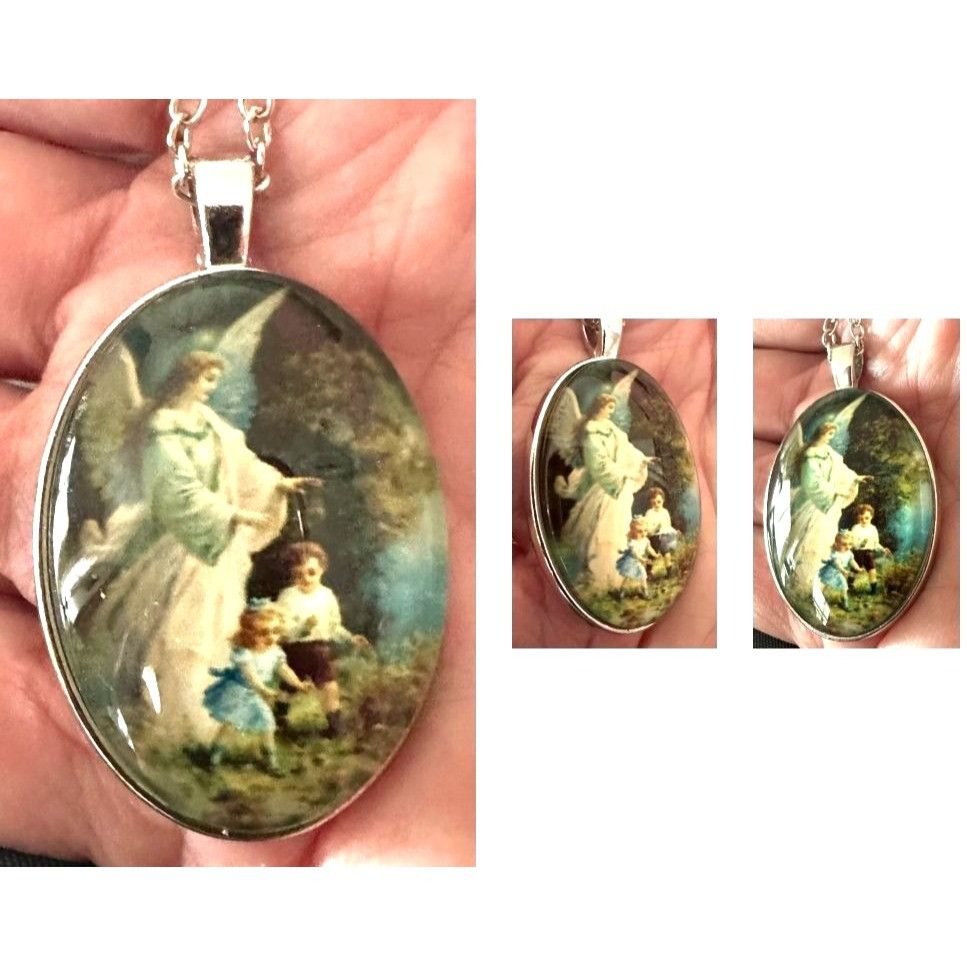 Handmade Guardian Angel Protect Children Necklace New Heaven Faith Lo Size ONE SIZE - 11 Thumbnail