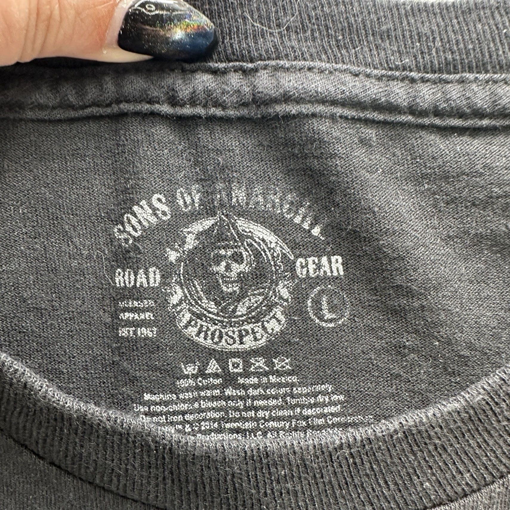 Vintage Sons of Anarchy Samcro Shirt Mens Large Reaper Graphic Black Biker Goth Shirt Mens Large Black Graphic - Size US L / EU 52-54 / 3 - 6 Thumbnail