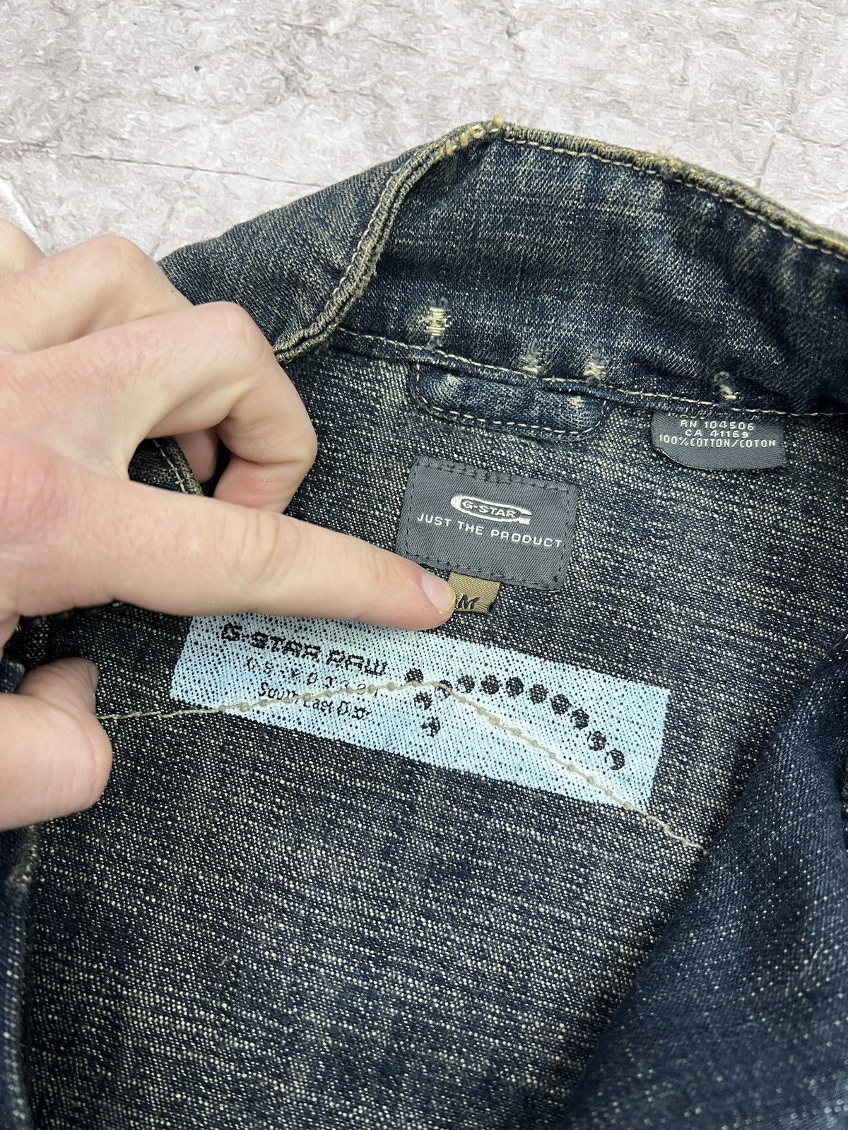 G-Star × Japanese Brand RACING MOTO DISTRESSED DENIM G STAR RAW Y2K JACKET Size US M / EU 48-50 / 2 - 5 Thumbnail