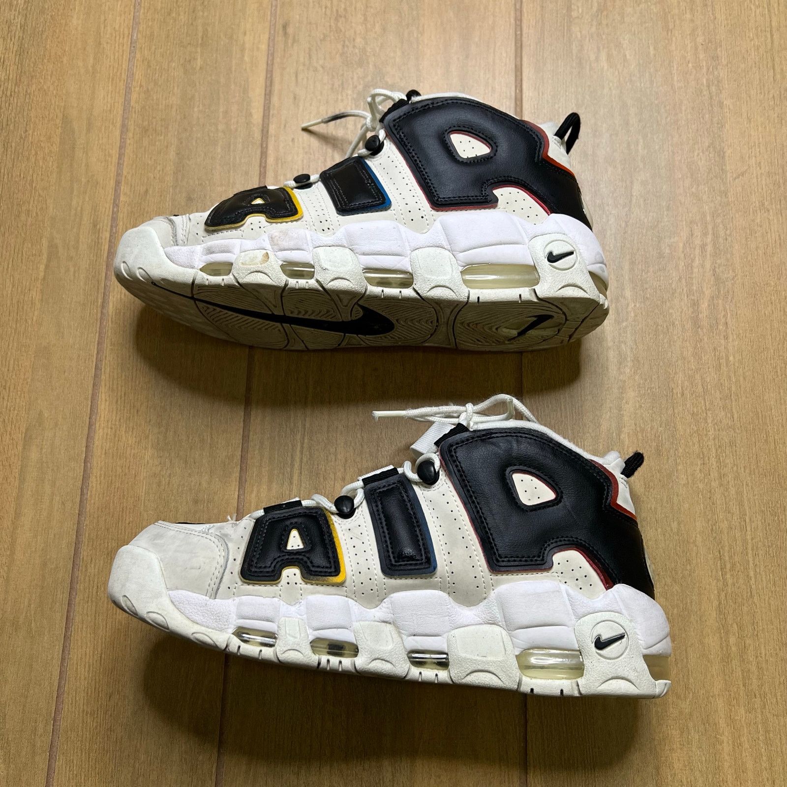 Nike Nike Air More Uptempo 96 White Black Multi Men’s Size 9.5 Size US 9.5 / EU 42-43 - 9 Thumbnail