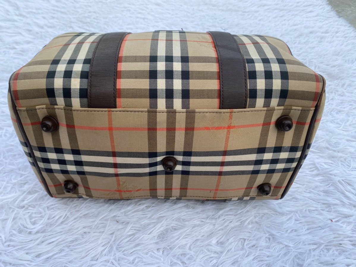 Rare Vintage 90s Burberry Nova Check Speedy Hand Bag