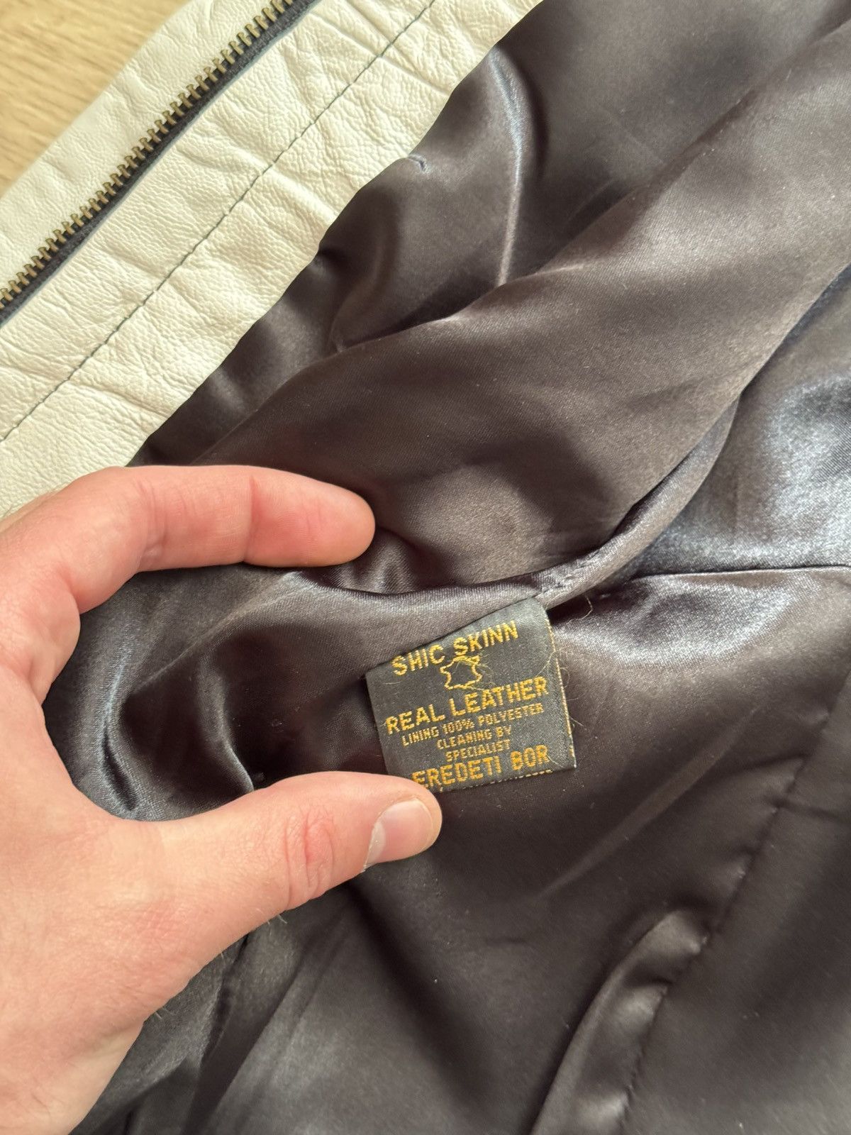 Genuine Leather Vintage Shic Skinn y2k Genuine Leather Moto Racing Jacket Size XS / US 0-2 / IT 36-38 - 7 Thumbnail