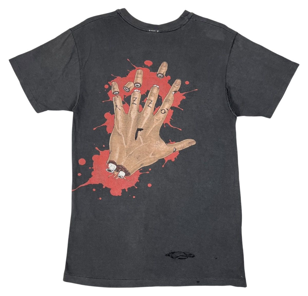 Band Tees × Ozzy Osbourne × Vintage 80s Vintage Ozzy Osbourne Destroyed tee Size US S / EU 44-46 / 1 - 2 Thumbnail
