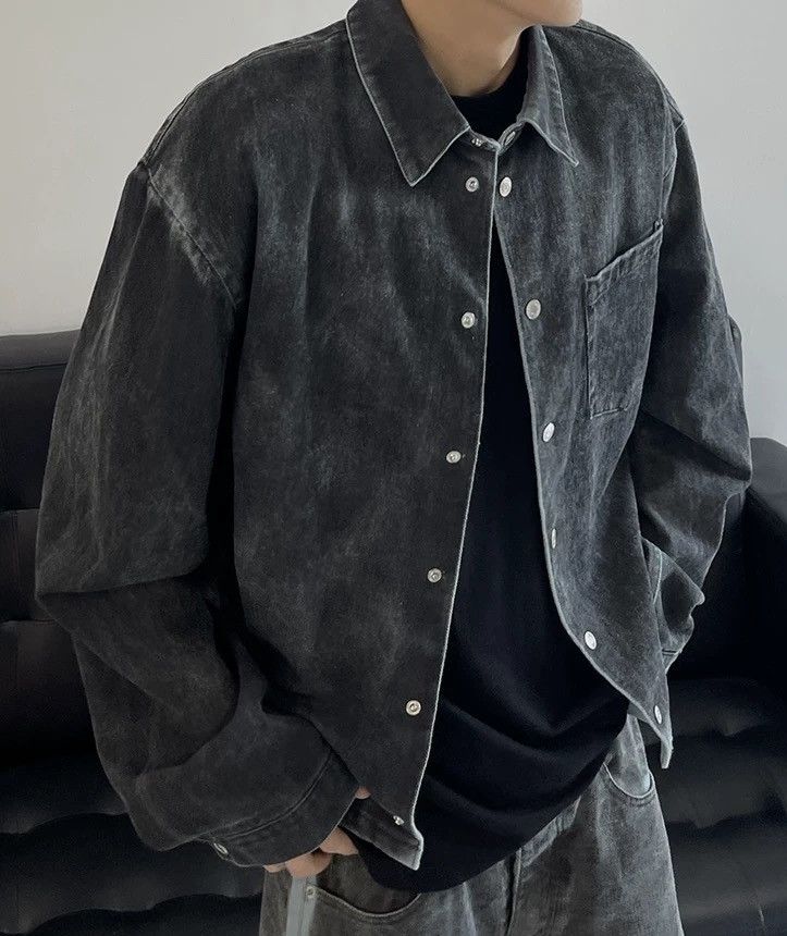 Japanese Brand × Vintage Avant garde fashion retro punk faded grunge jacket Size US XL / EU 56 / 4 - 2 Thumbnail