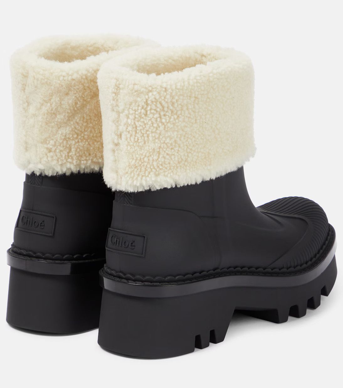 Chloe o1y0825 Ankle Boots in Black/Ivory Size US 5 / IT 35 - 3 Thumbnail