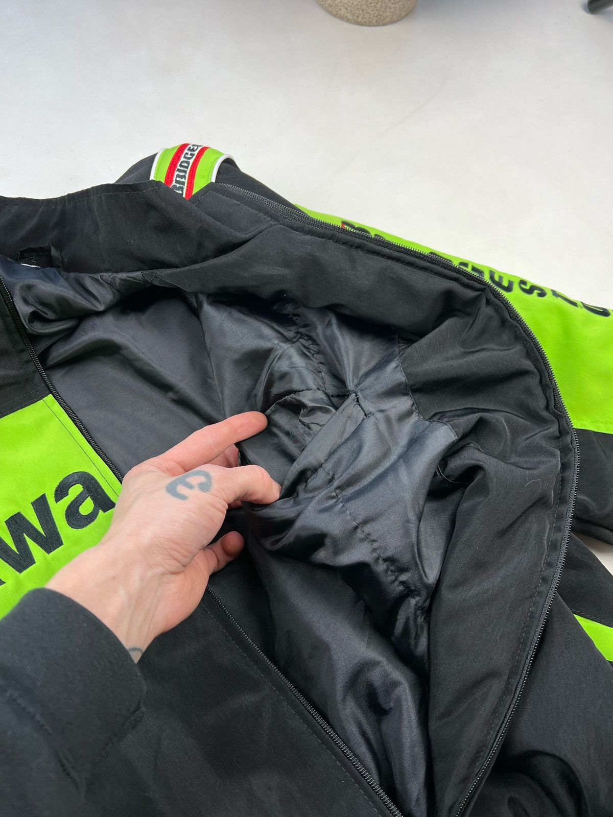 Other Vintage Kawasaki racing Jacket moto F-1 y2k Size US L / EU 52-54 / 3 - 11 Thumbnail