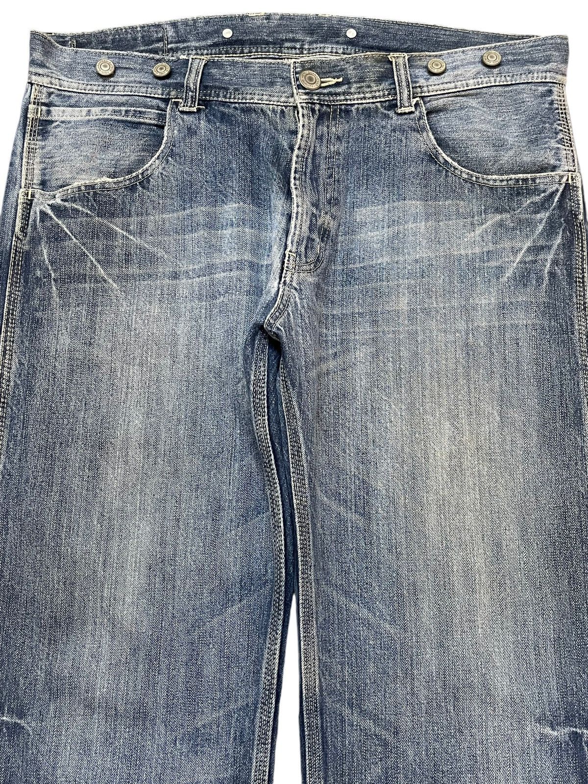 Evisu Vintage Japanese Brand Faded Wash Carpenter Baggy Jeans Size US 36 / EU 52 - 3 Thumbnail