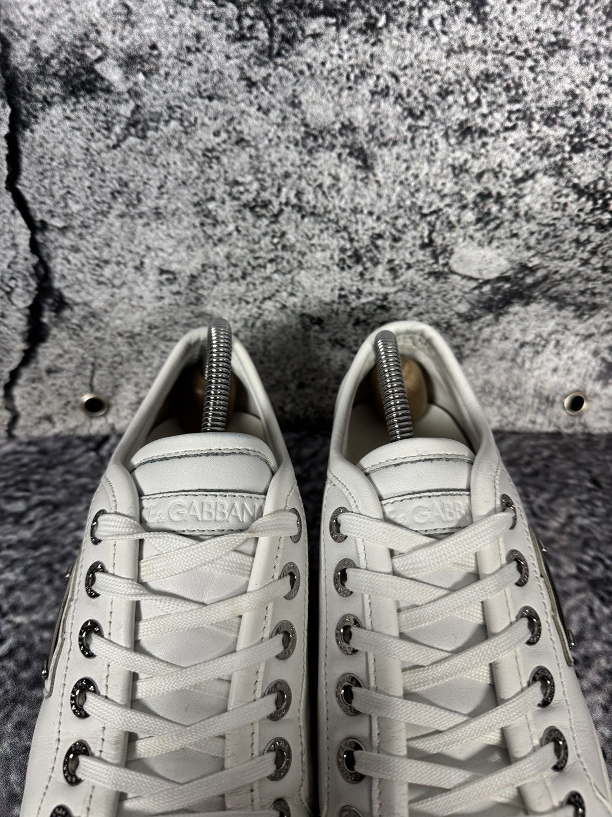 Dolce & Gabbana Men’s Dolce & Gabbana White Leather Trainers Sneakers Size 7 Size US 7 / EU 40 - 6 Thumbnail