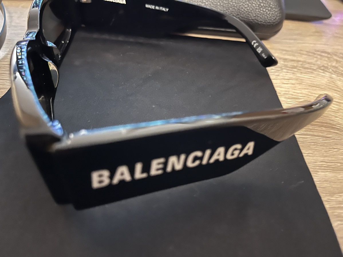 Balenciaga Balenciaga Max Rectangle Sunglasses Size ONE SIZE - 5 Thumbnail