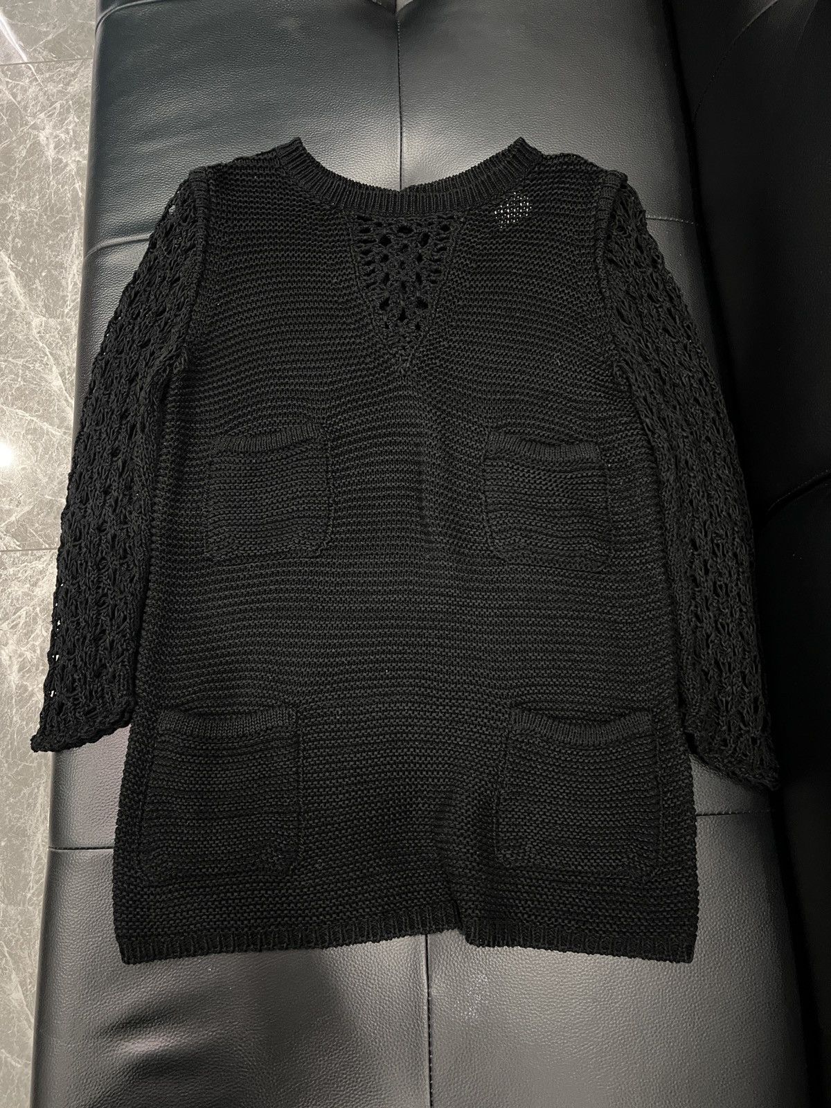 Chanel Chanel runway style, four-pocket openwork knit dress Size S / US 4 / IT 40 - 3 Thumbnail