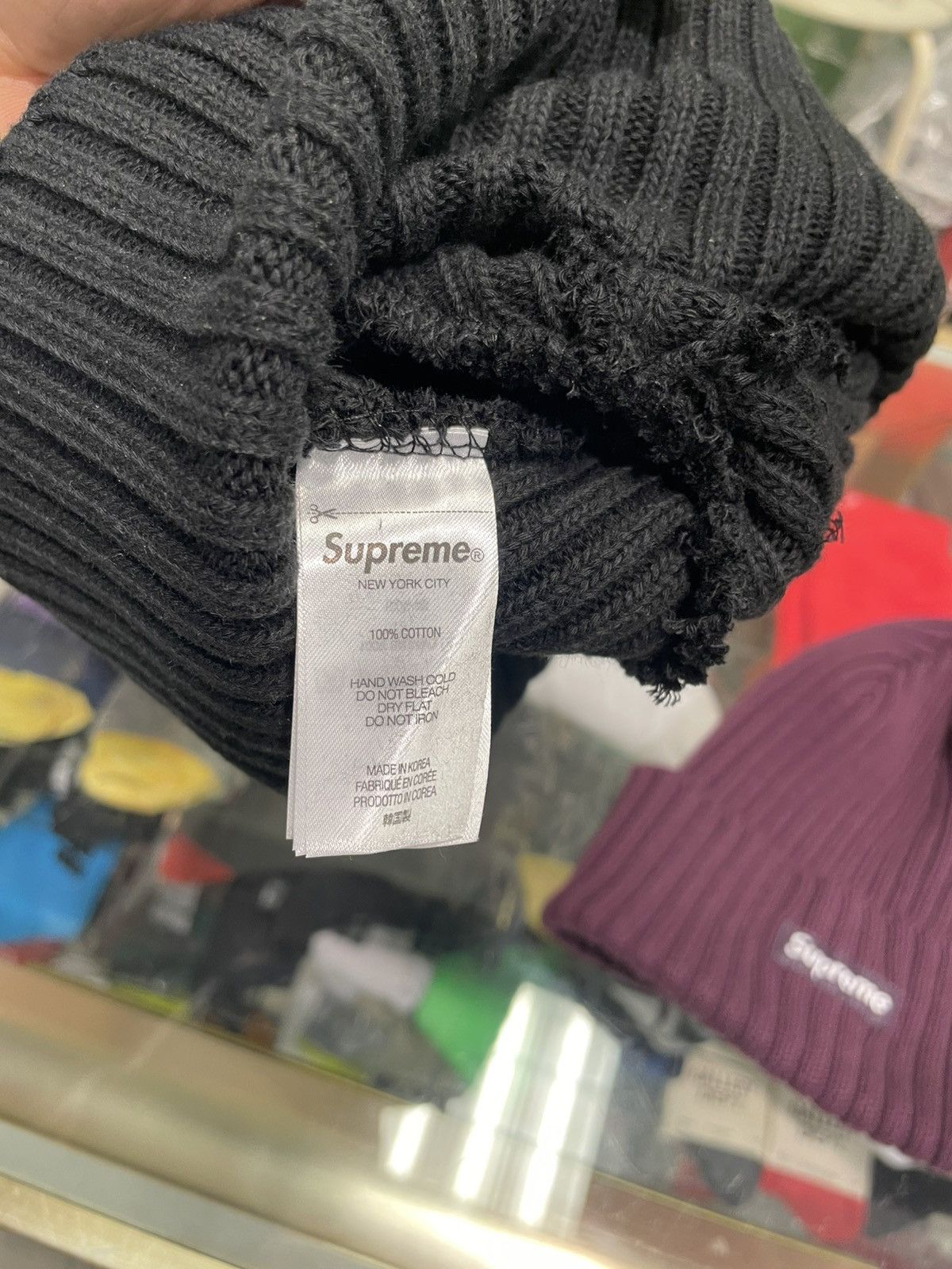 Supreme Supreme Beanie Black Size ONE SIZE - 2 Thumbnail