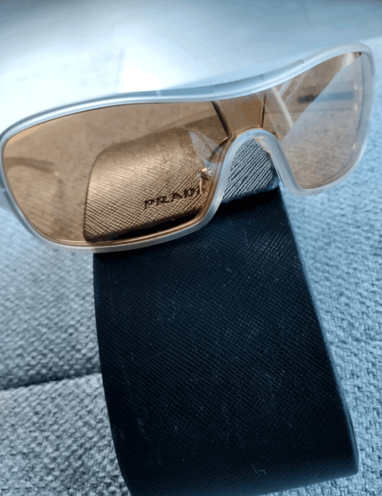 Prada PRADA Sunglasses SPR 10D Sport Red Tab Shield Mask Symbole Size ONE SIZE - 2 Thumbnail