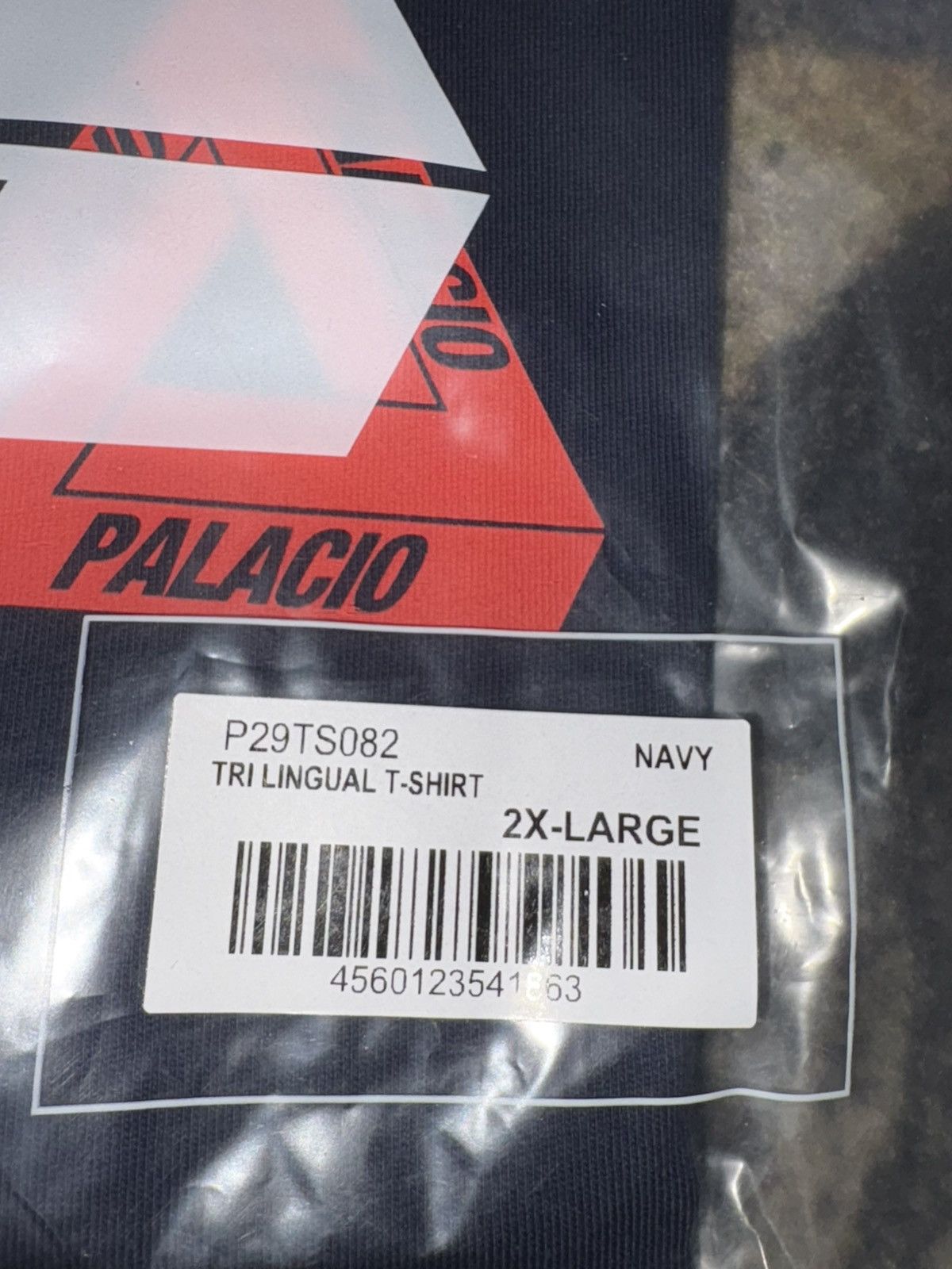 Palace Palace Spanish Tri Lingual T-Shirt Navy Size US XXL / EU 58 / 5 - 4 Thumbnail