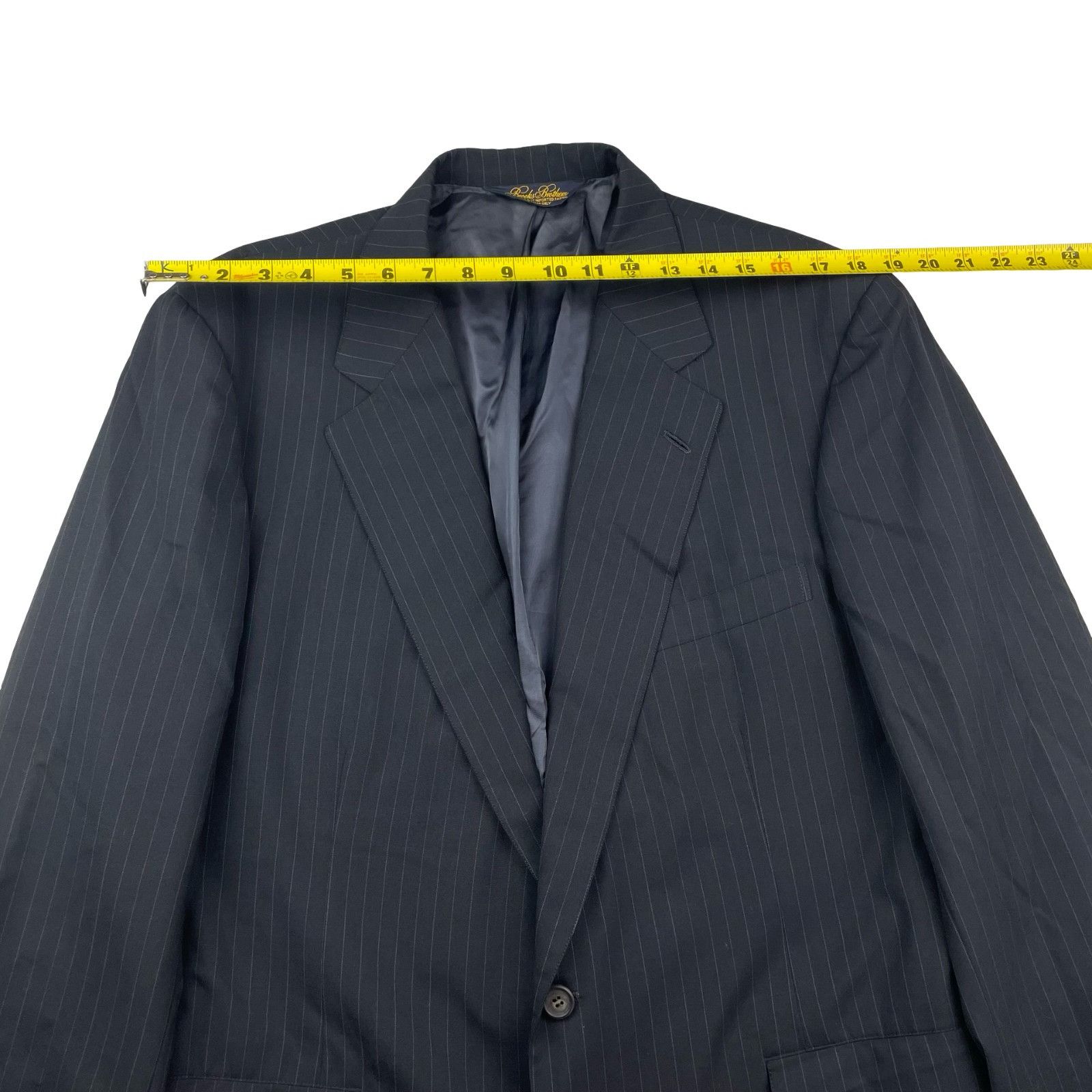 Brooks Brothers Brooks Brothers Golden Fleece Men's 2-Button Blazer Navy Str Size 44R - 9 Thumbnail