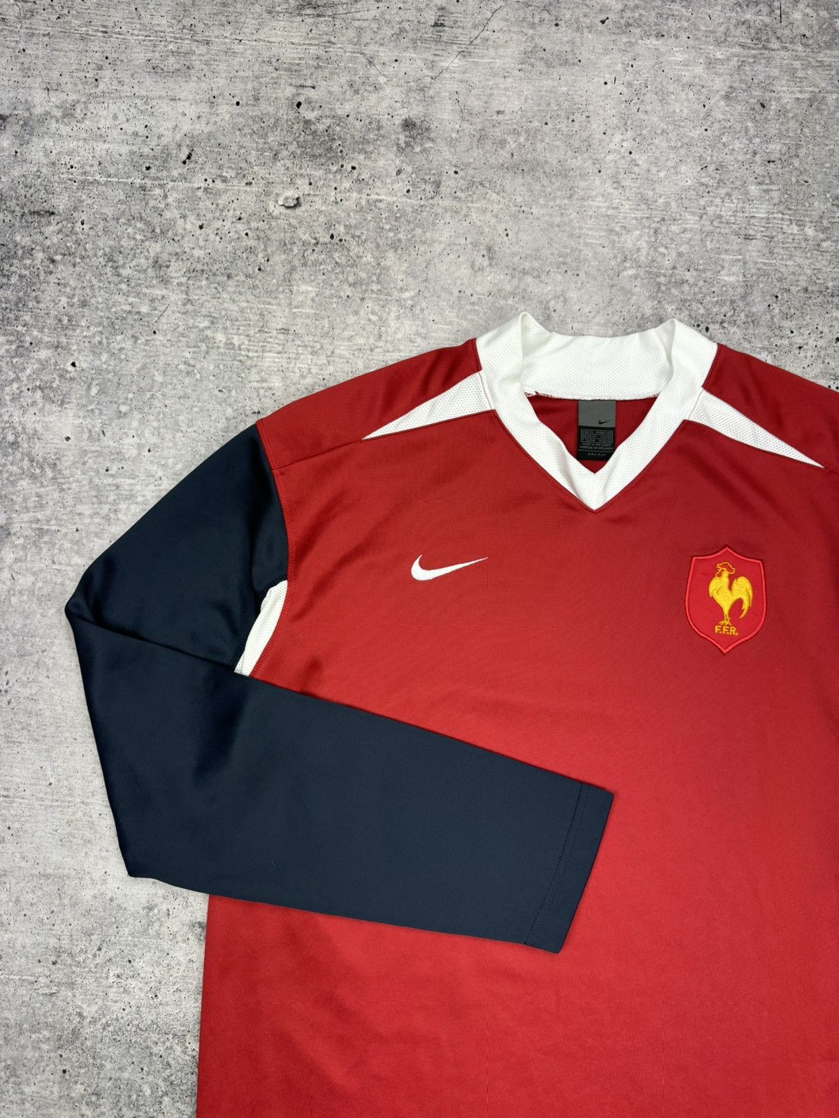Nike × Vintage Vintage Nike Y2K 2004 France National Team Longsleeve Jersey Size US XL / EU 56 / 4 - 5 Thumbnail