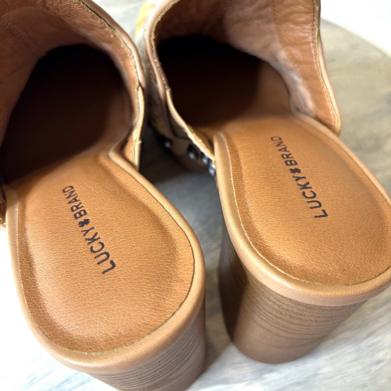 Lucky Brand Lucky Brand Immia Crochet Clogs Boho Retro Studded Size 8 Size US 8 / IT 38 - 8 Thumbnail