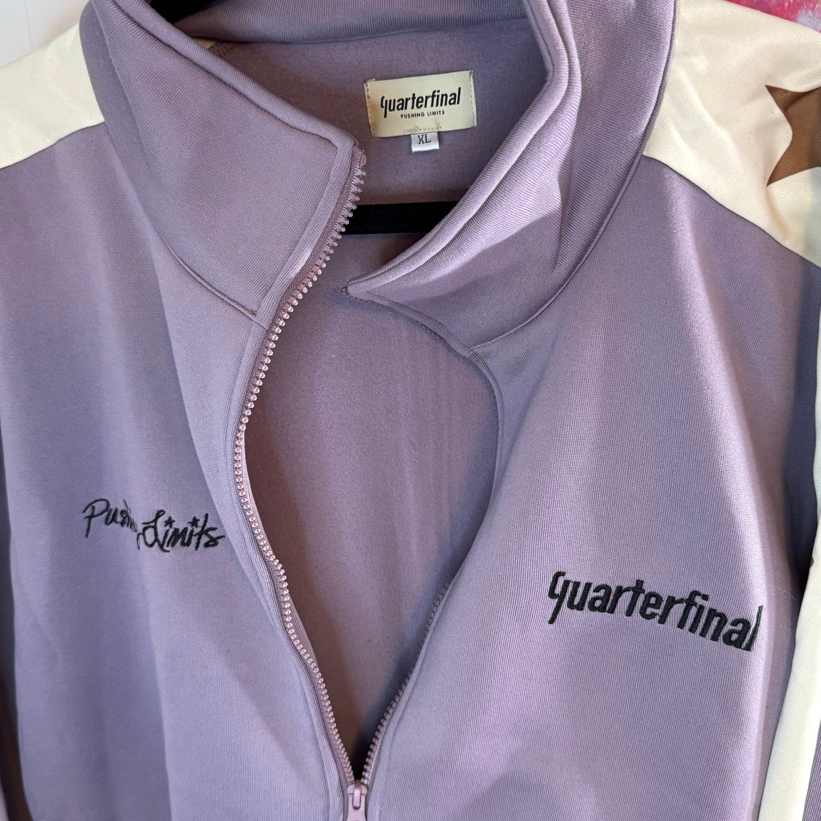 Other •NEW• Quarterfinals QTFL PURPLE STAR TRACK ZIPUP JACKET • XL Size US XL / EU 56 / 4 - 4 Thumbnail