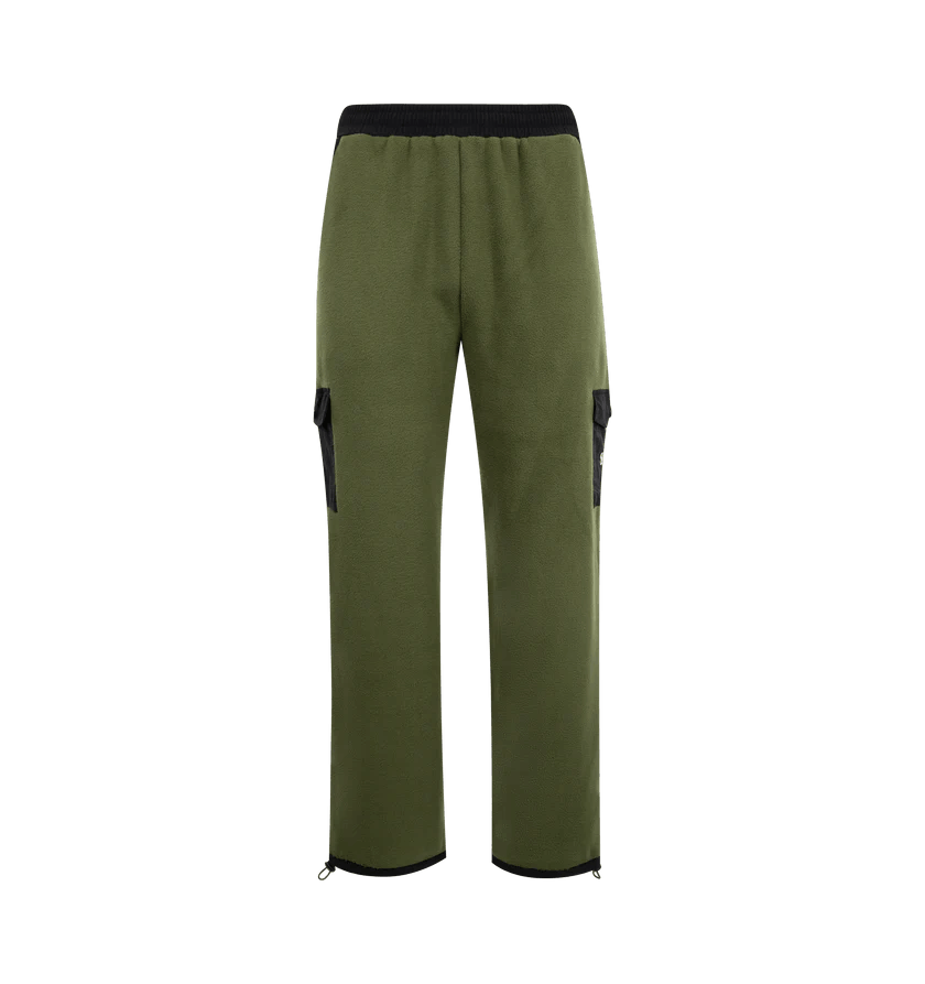 o1h1sh10525 Cargo Pocket Fleece Pant in Olive Green