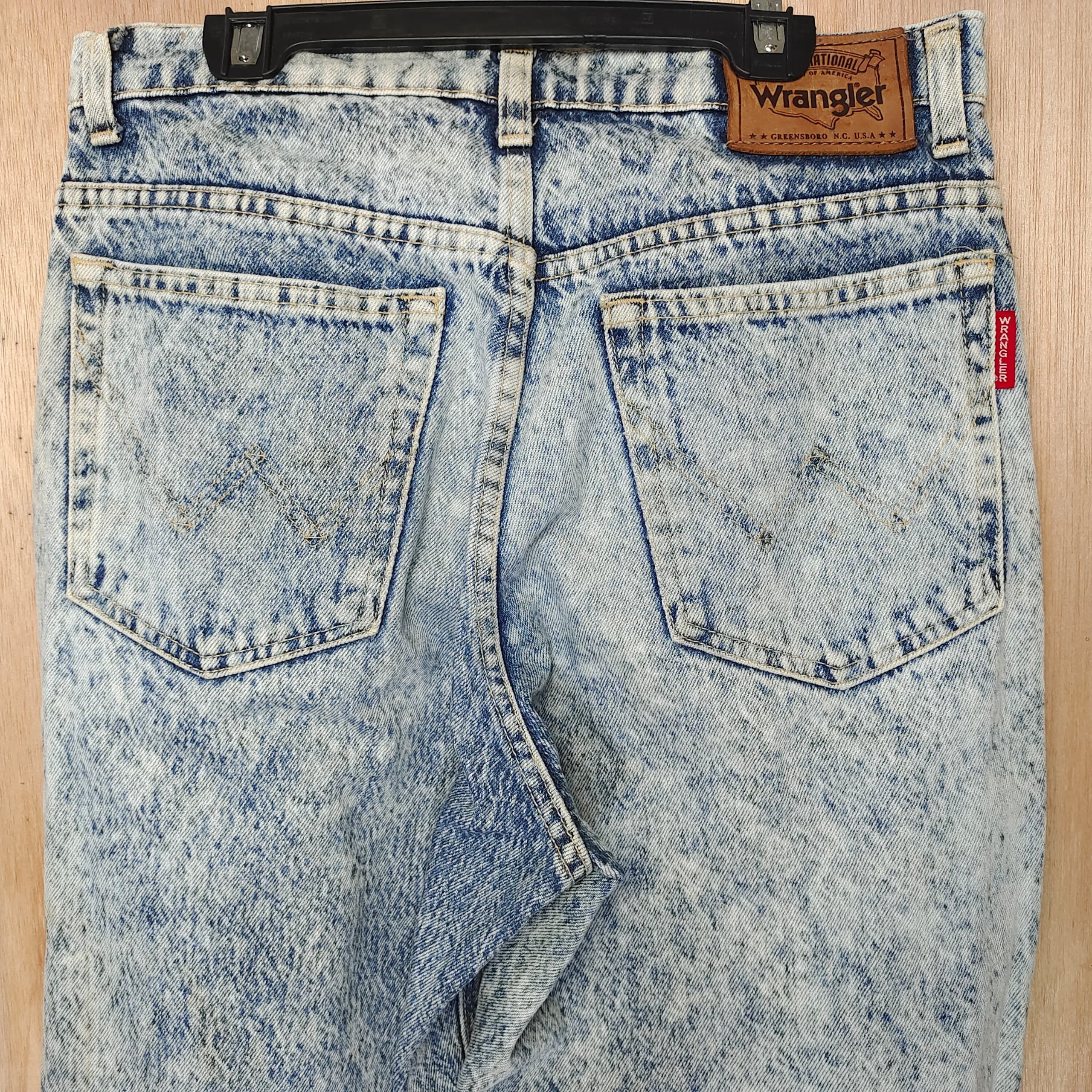 Isabel Marant × Issey Miyake × Wrangler VINTAGE FADED WRANGLER BLUE DENIM ACID WASH SKINNY JEANS Size US 30 / EU 46 - 4 Thumbnail