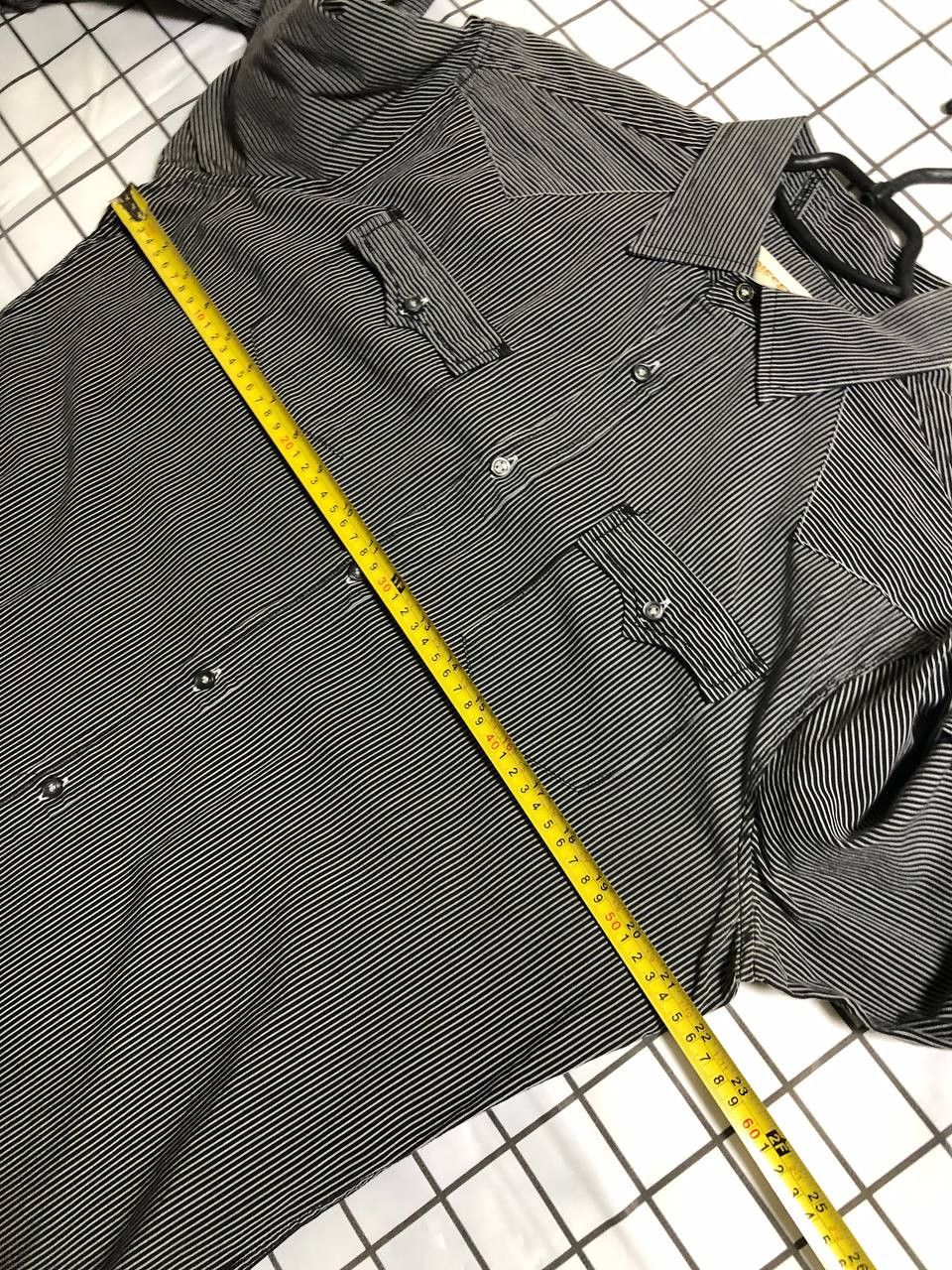 Diesel Vintage Diesel quilted contrast logo shirt japan style Size US XL / EU 56 / 4 - 8 Thumbnail