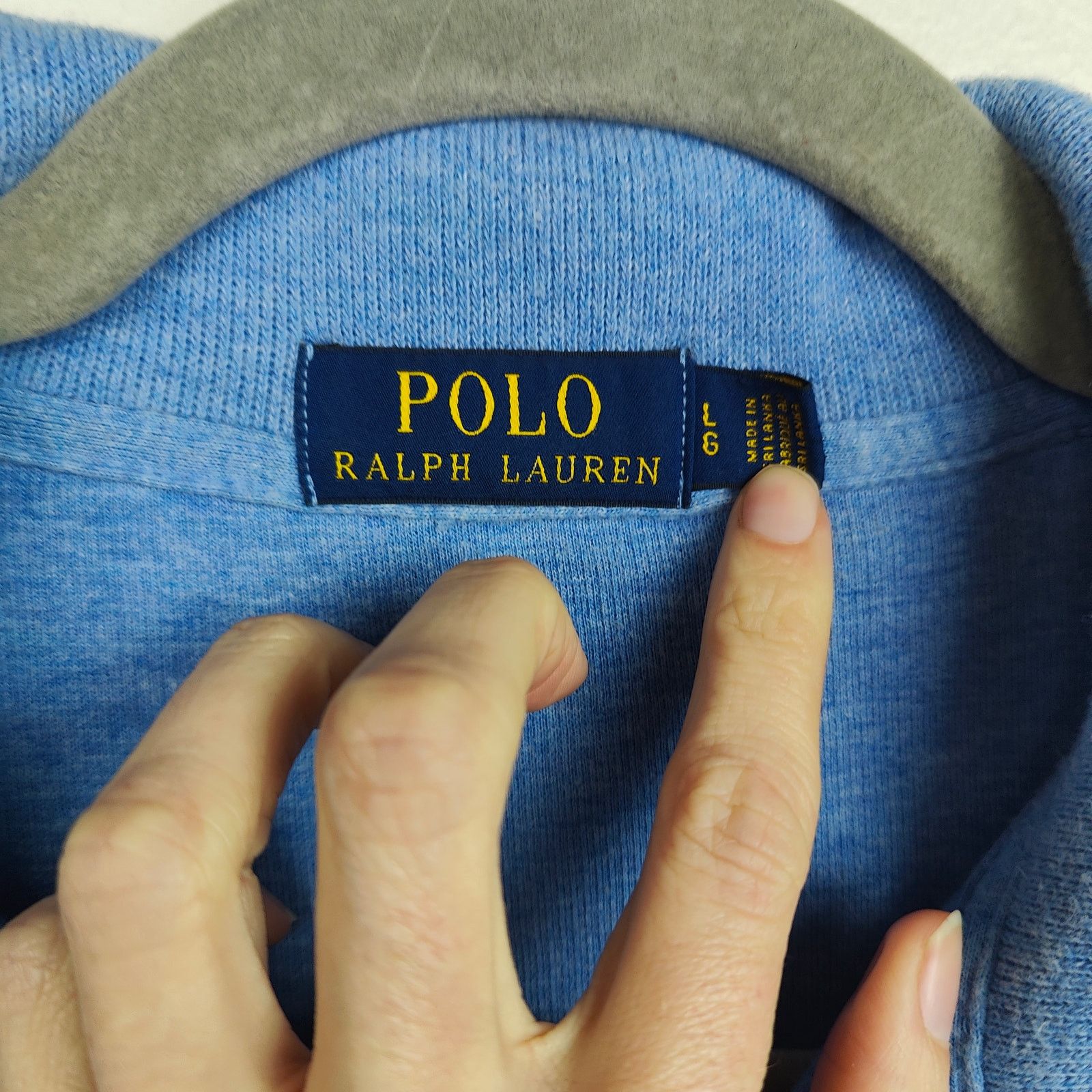 Polo Ralph Lauren Polo Ralph Lauren 1/2 Zip Sweater Mens Large Light Blue Size US L / EU 52-54 / 3 - 6 Thumbnail