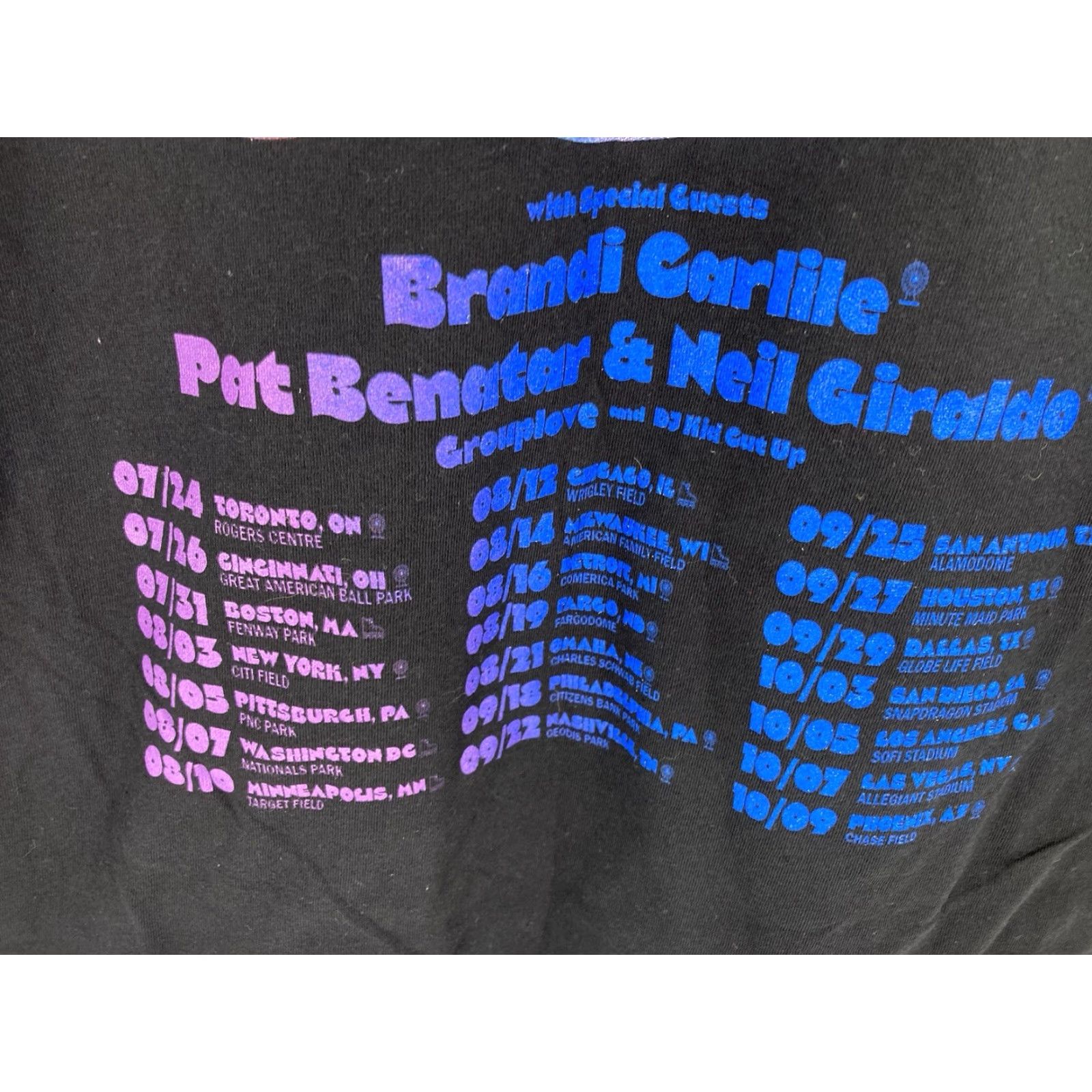 Kotn VINTAGE? Pink Concert Shirt Women XL Black Summer Carnival 2023 Pat Benatar Pullover T-Shirt Crew Neck Short Sleeve Womens Logo Shirt Size XL / US 12-14 / IT 48-50 - 7 Thumbnail