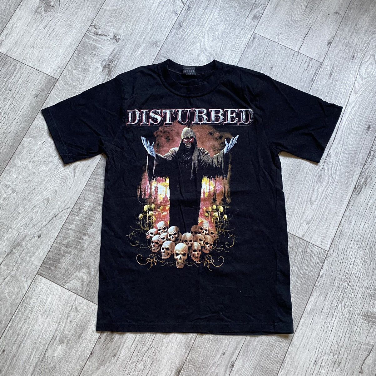 Band Tees VINTAGE DISTURBED BAND CRAZY SKULLS LOGO T SHIRT Size US S / EU 44-46 / 1 - 1 Thumbnail