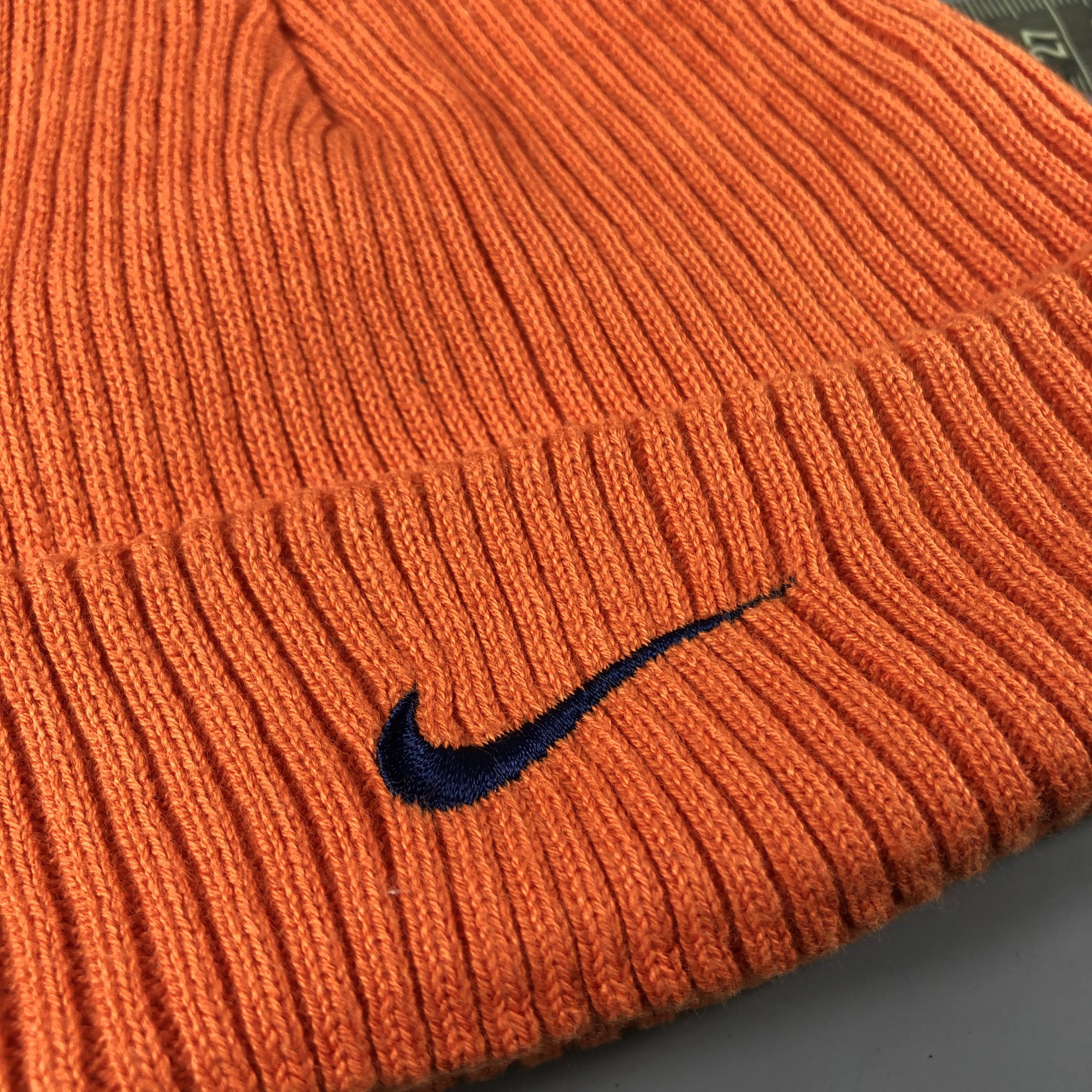 Nike × Vintage Nike Spellout Beanie Snow Hat Snow Cap -D1166 Size ONE SIZE - 4 Thumbnail