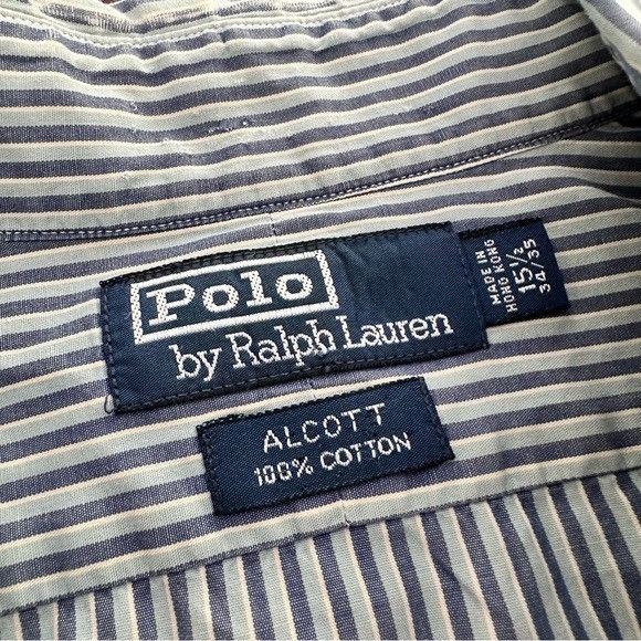 Polo Ralph Lauren POLO Ralph Lauren “Alcott” 100% Cotton Striped Blue and Whit Size US M / EU 48-50 / 2 - 5 Thumbnail