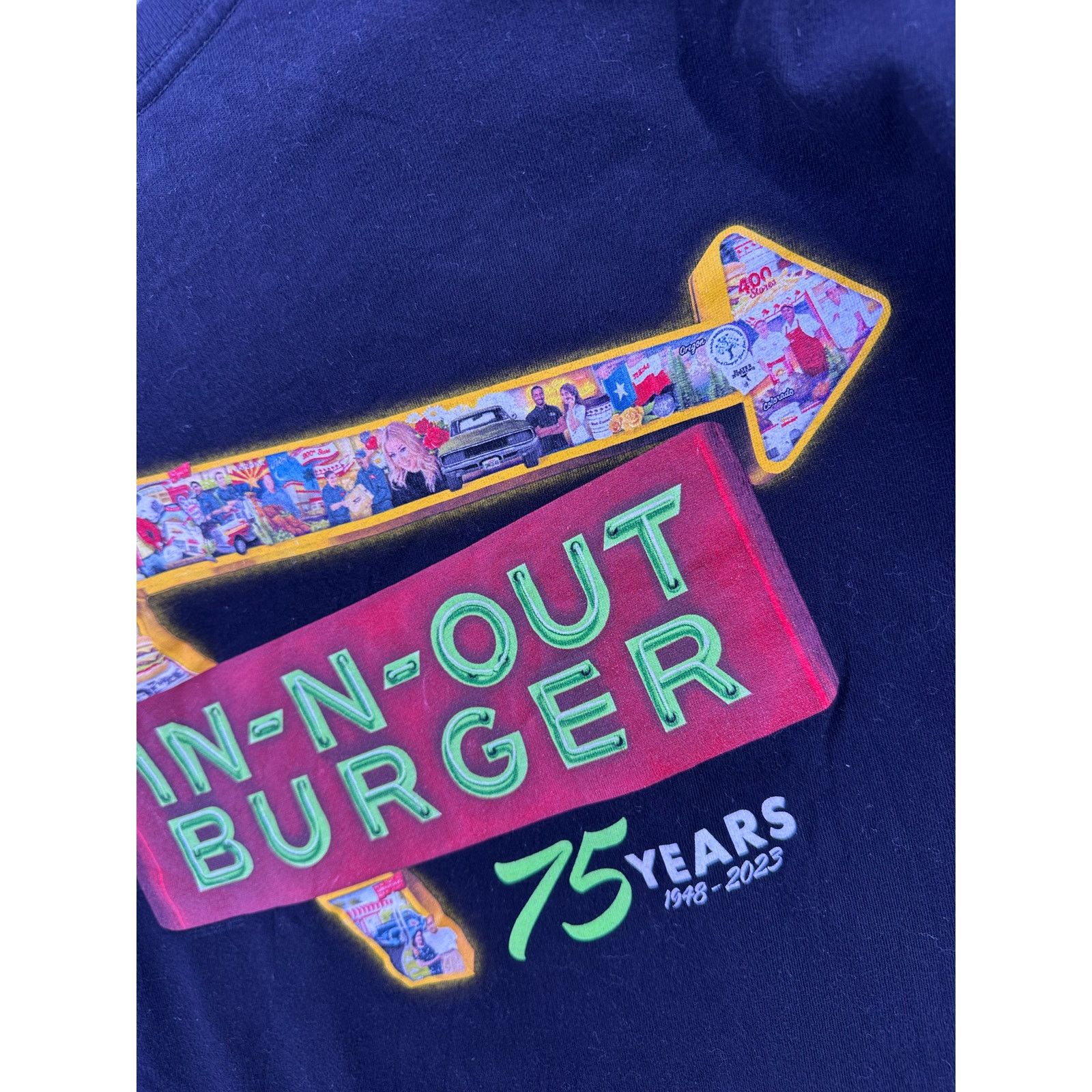 & Other Stories In N Out 75 Years Design Black Tshirt Size 2XL Size US XXL / EU 58 / 5 - 9 Thumbnail