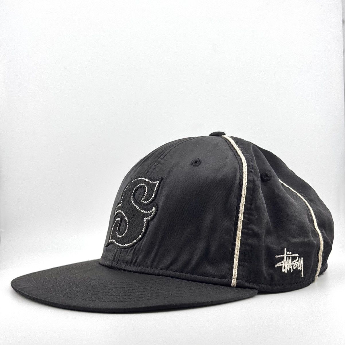 Stussy Vintage Stussy Big S logo Satin Cap Size ONE SIZE - 2 Thumbnail