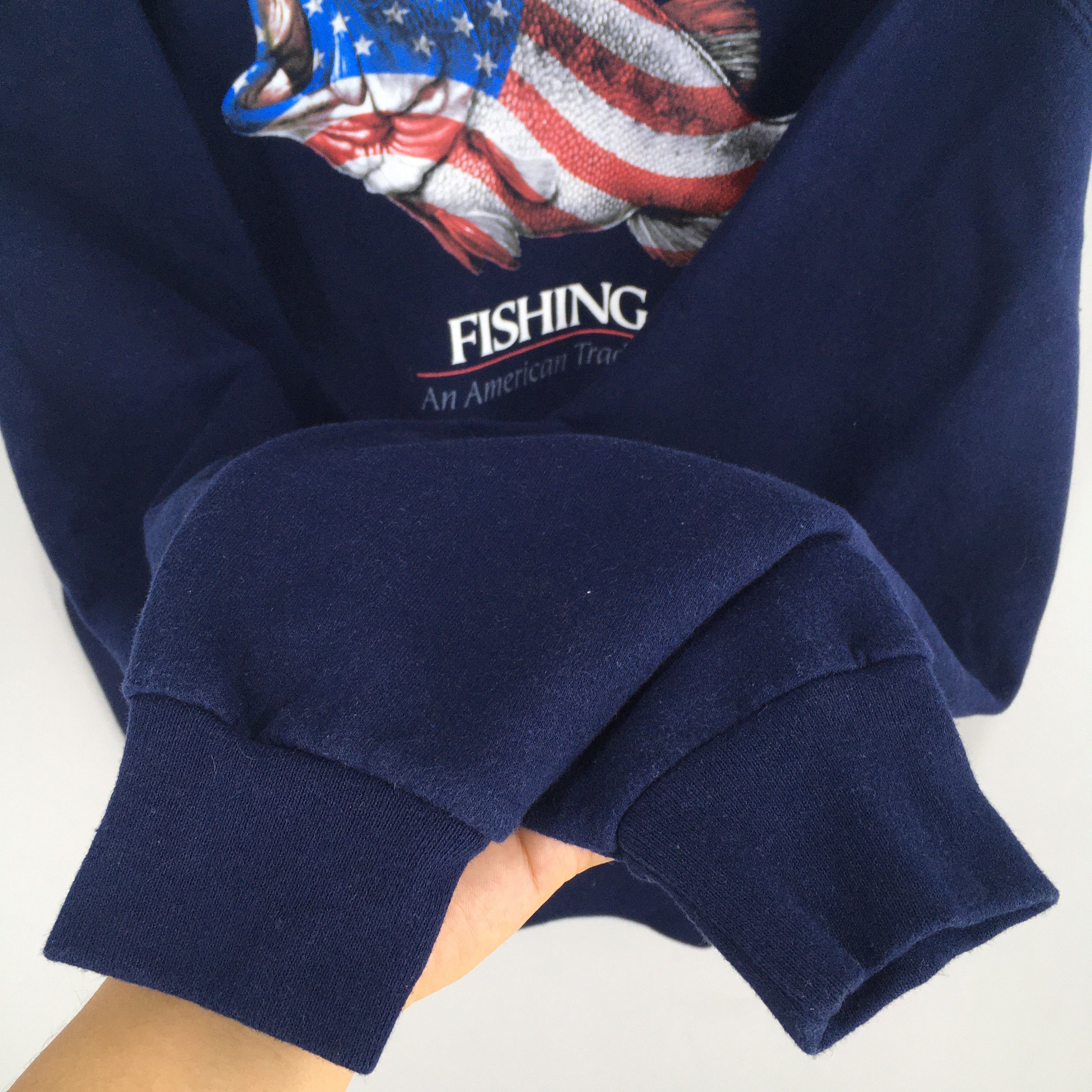 Jerzees Sportsman Fish Tournament Grouper Bass Sweatshirt XLarge Size US XL / EU 56 / 4 - 5 Thumbnail