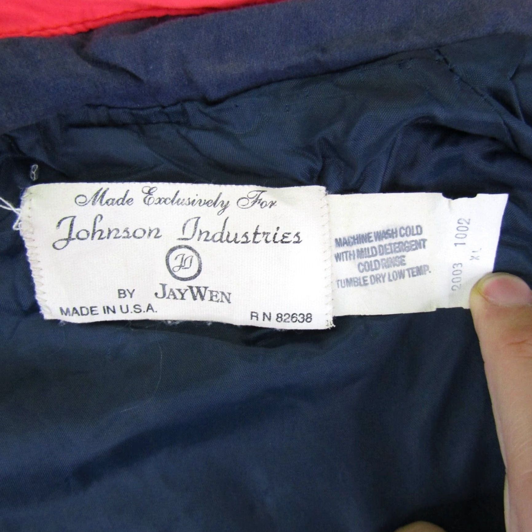 Industrie VINTAGE JayWen Jacket Mens XL Blue Red Racing Trucker Coat Jay Wen Jacket XL Mens Blue Red Racing Trucker Coat Size US XL / EU 56 / 4 - 7 Thumbnail
