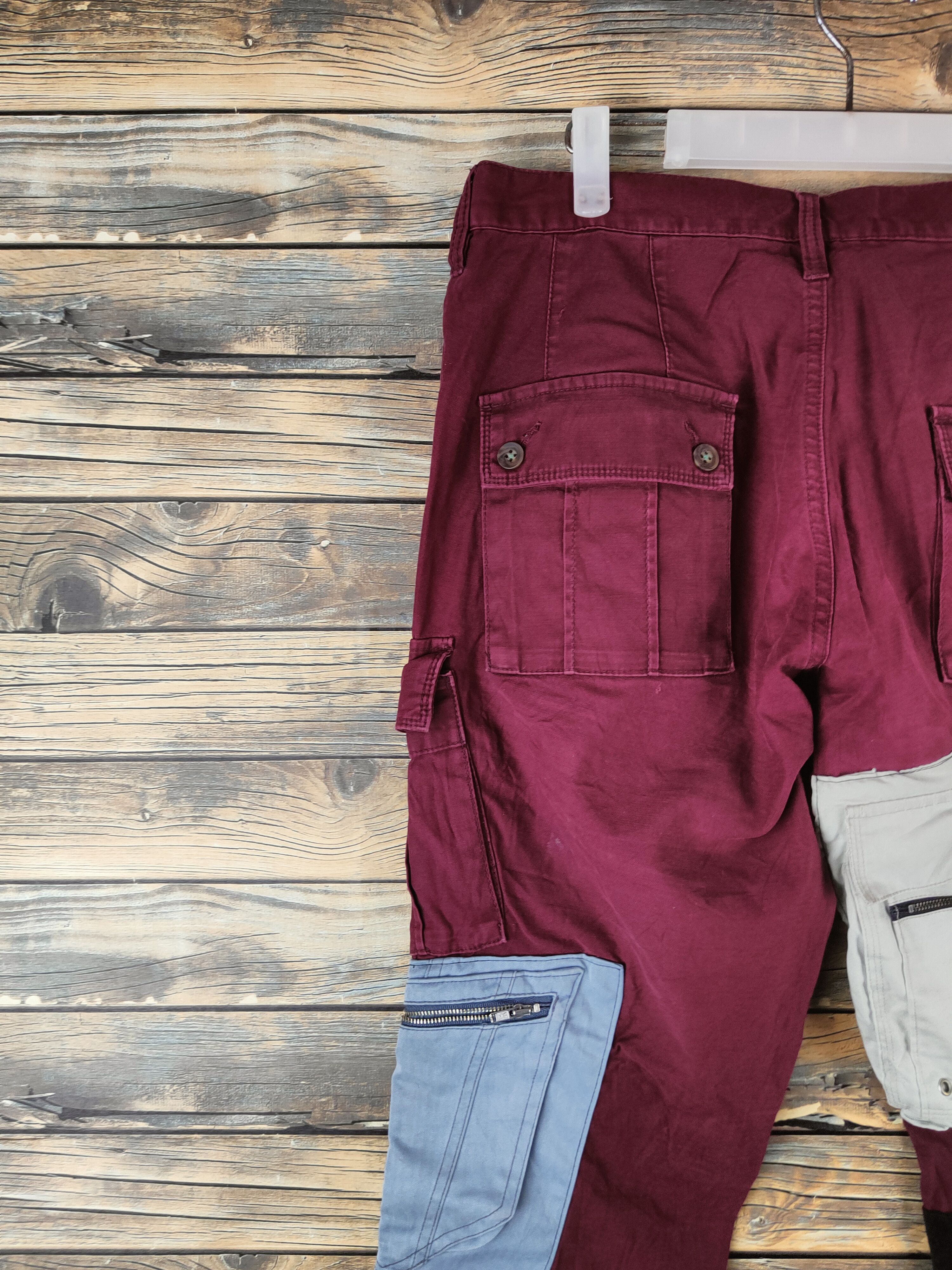 Japanese Brand DL Here's Street Purple Multipocket Cargo Pants #46-402 Size US 32 / EU 48 - 8 Thumbnail